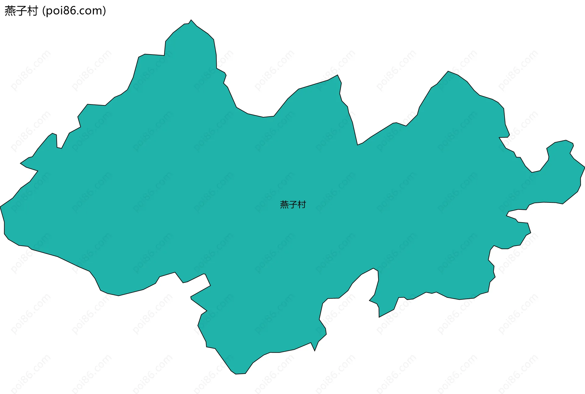 燕子村边界地图
