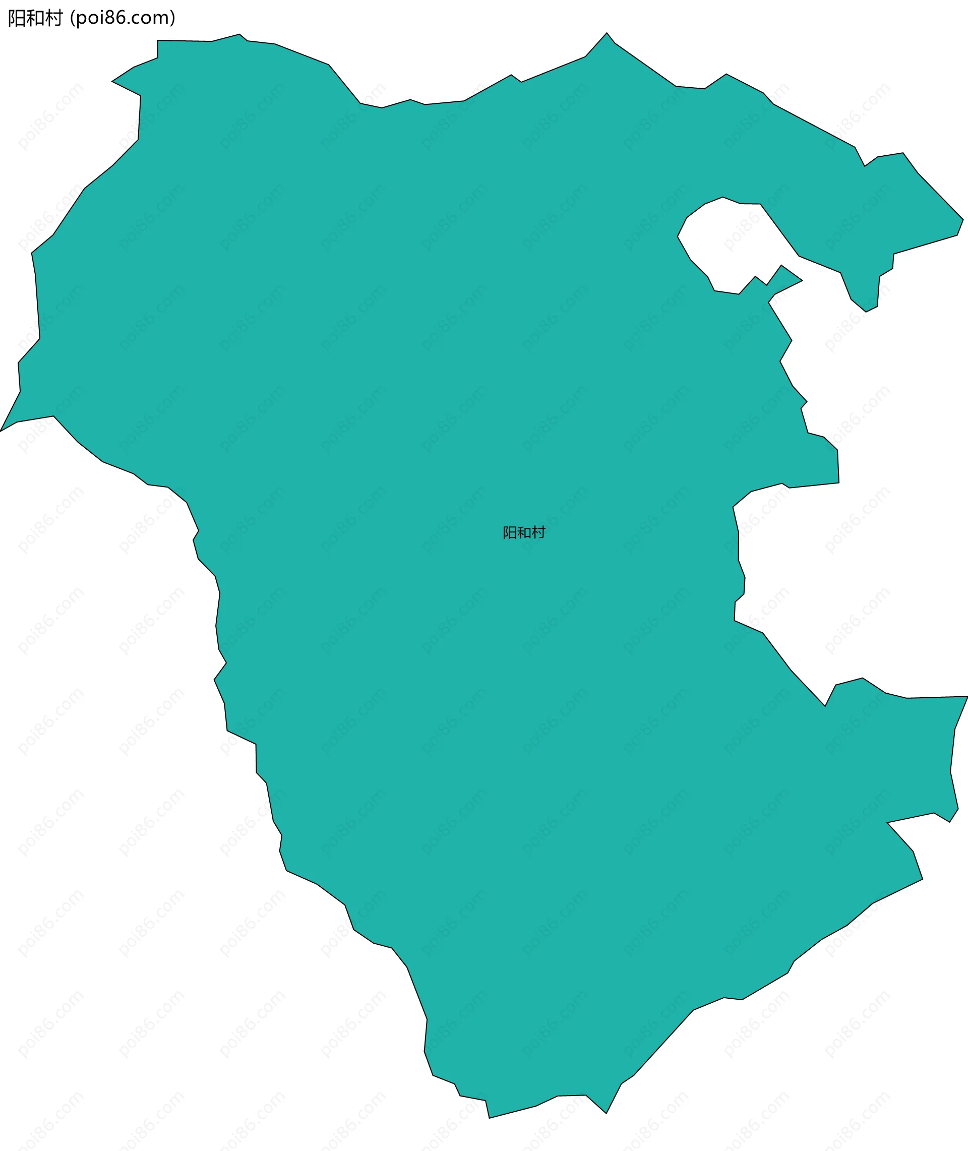 阳和村边界地图