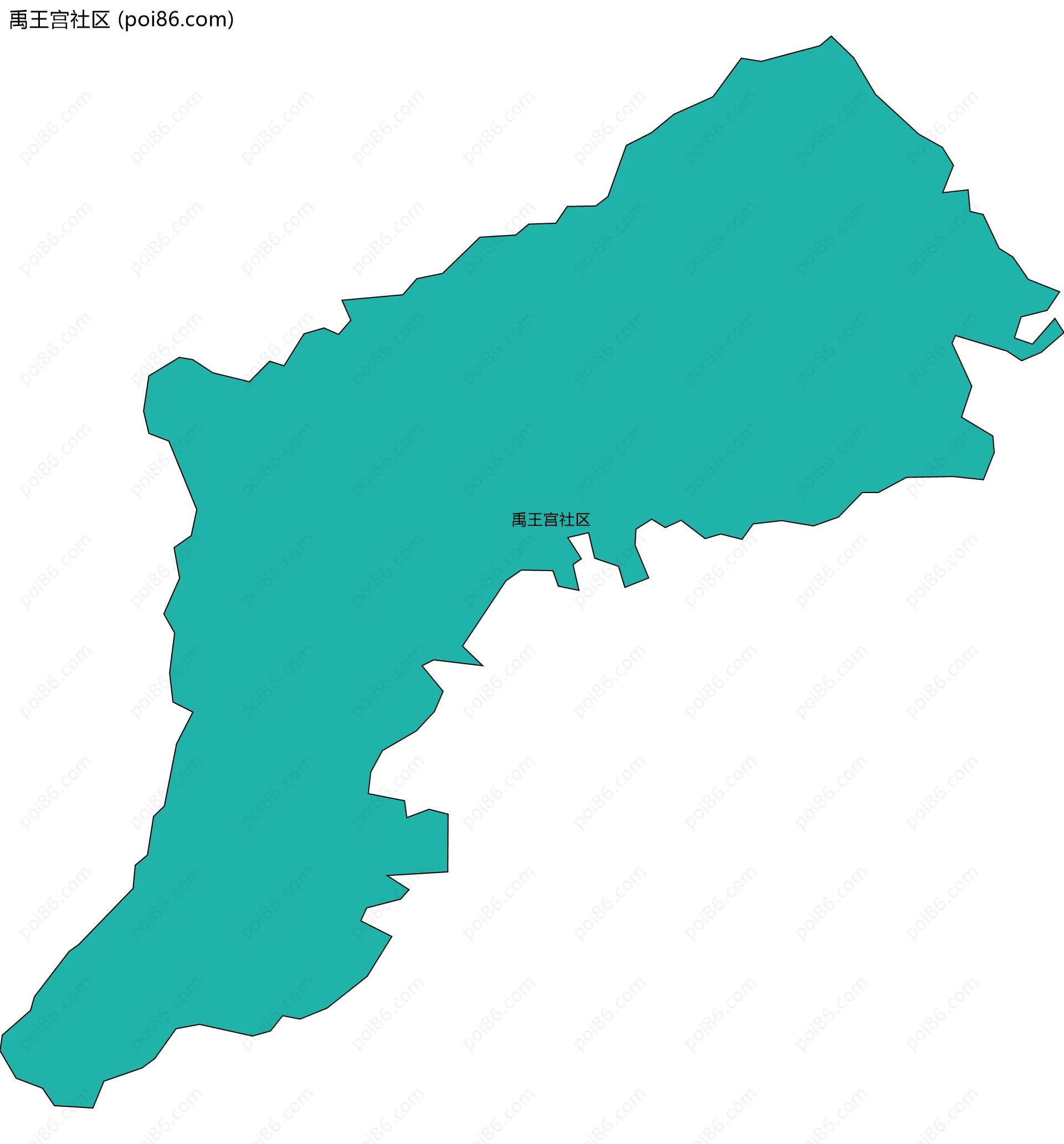 禹王宫社区边界地图