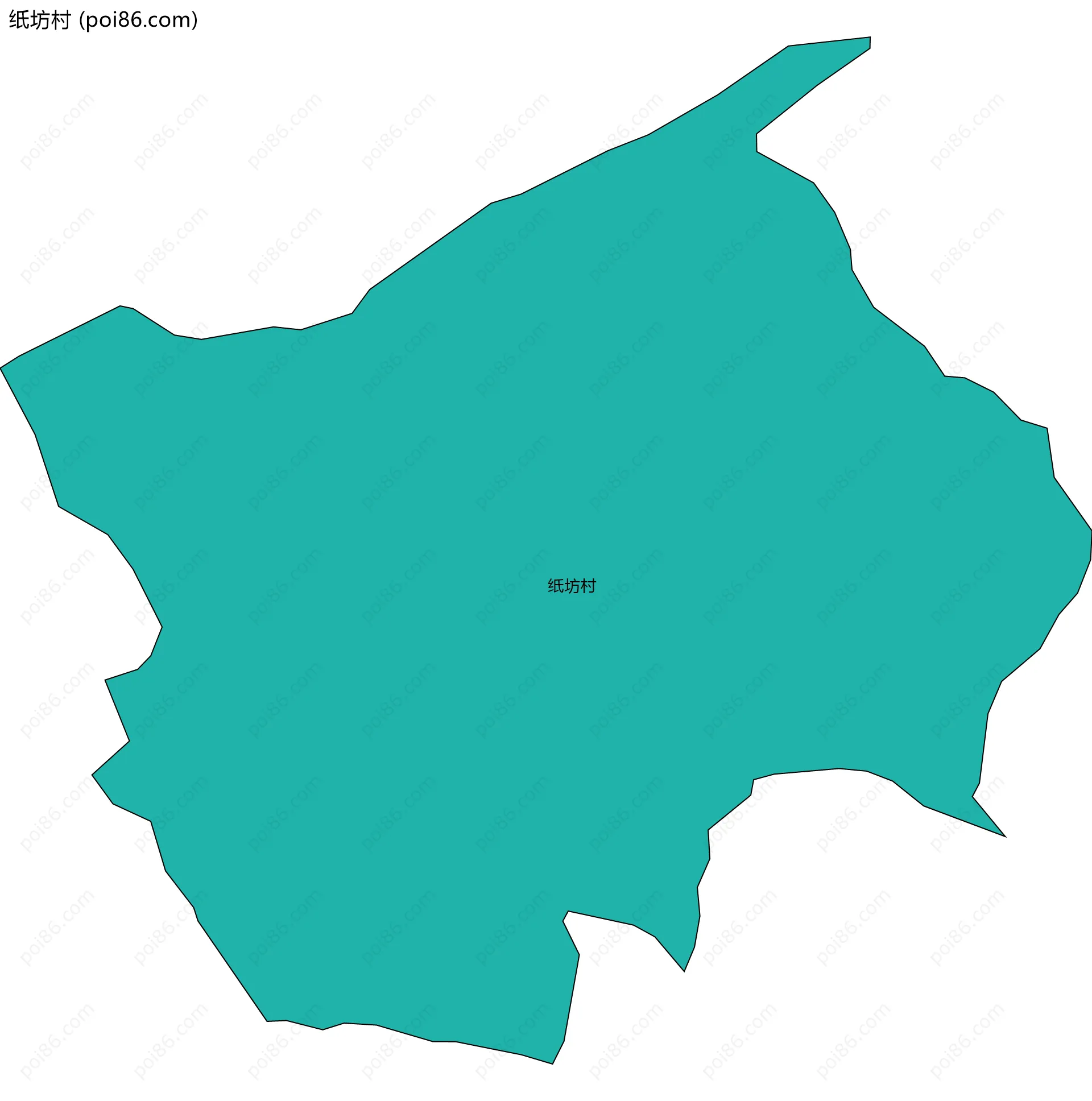 纸坊村边界地图