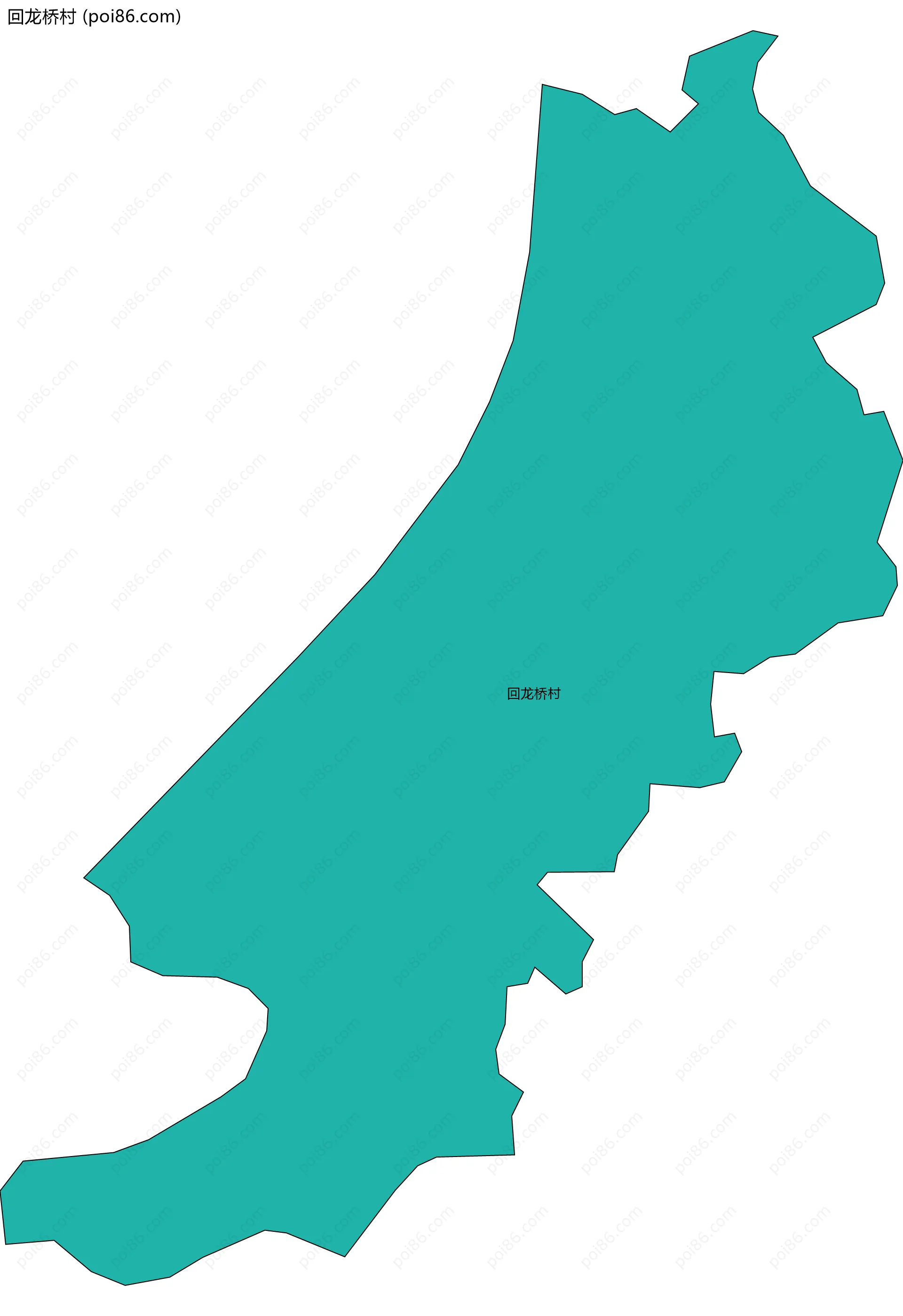 回龙桥村边界地图