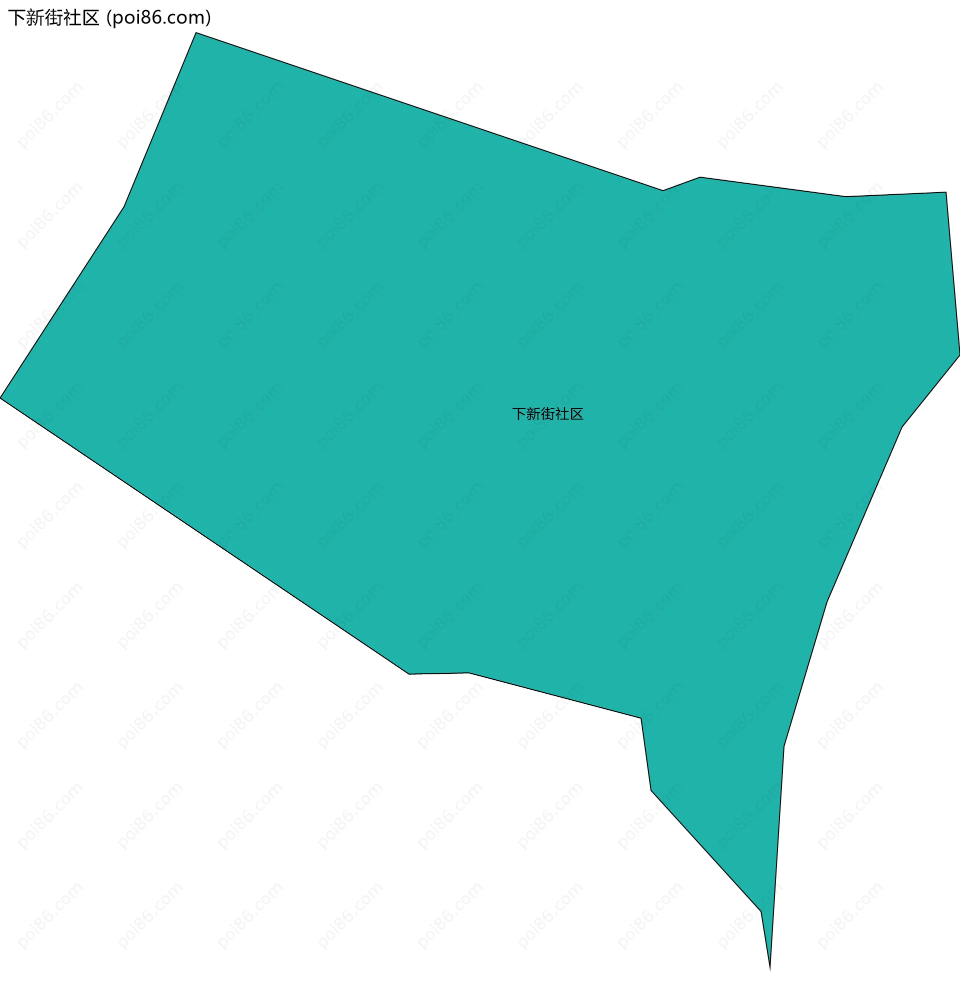 下新街社区边界地图