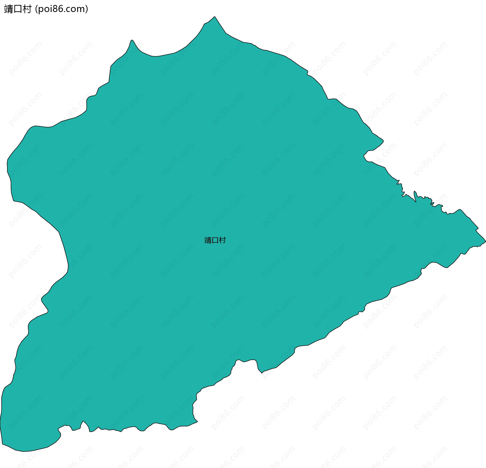 靖口村边界地图