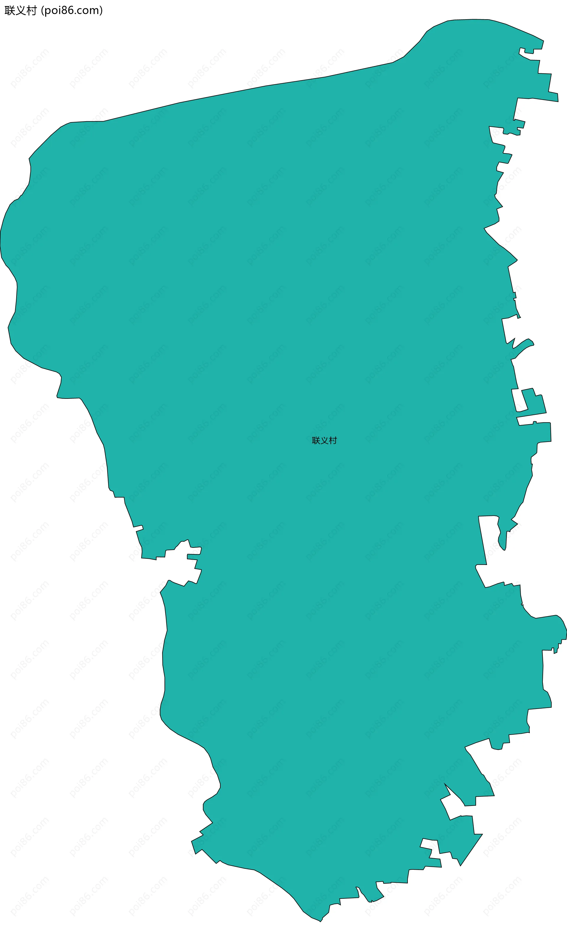 联义村边界地图