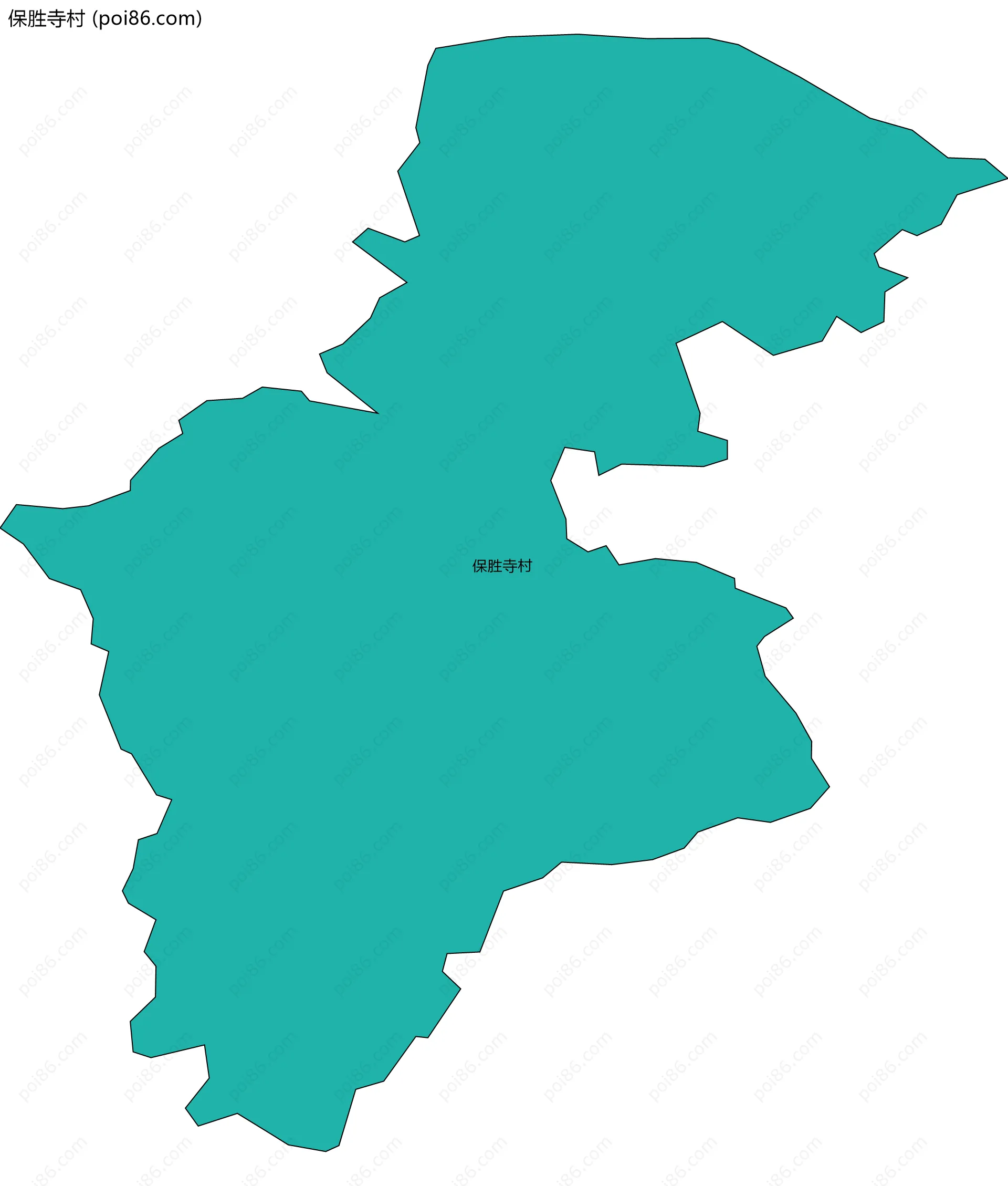 保胜寺村边界地图