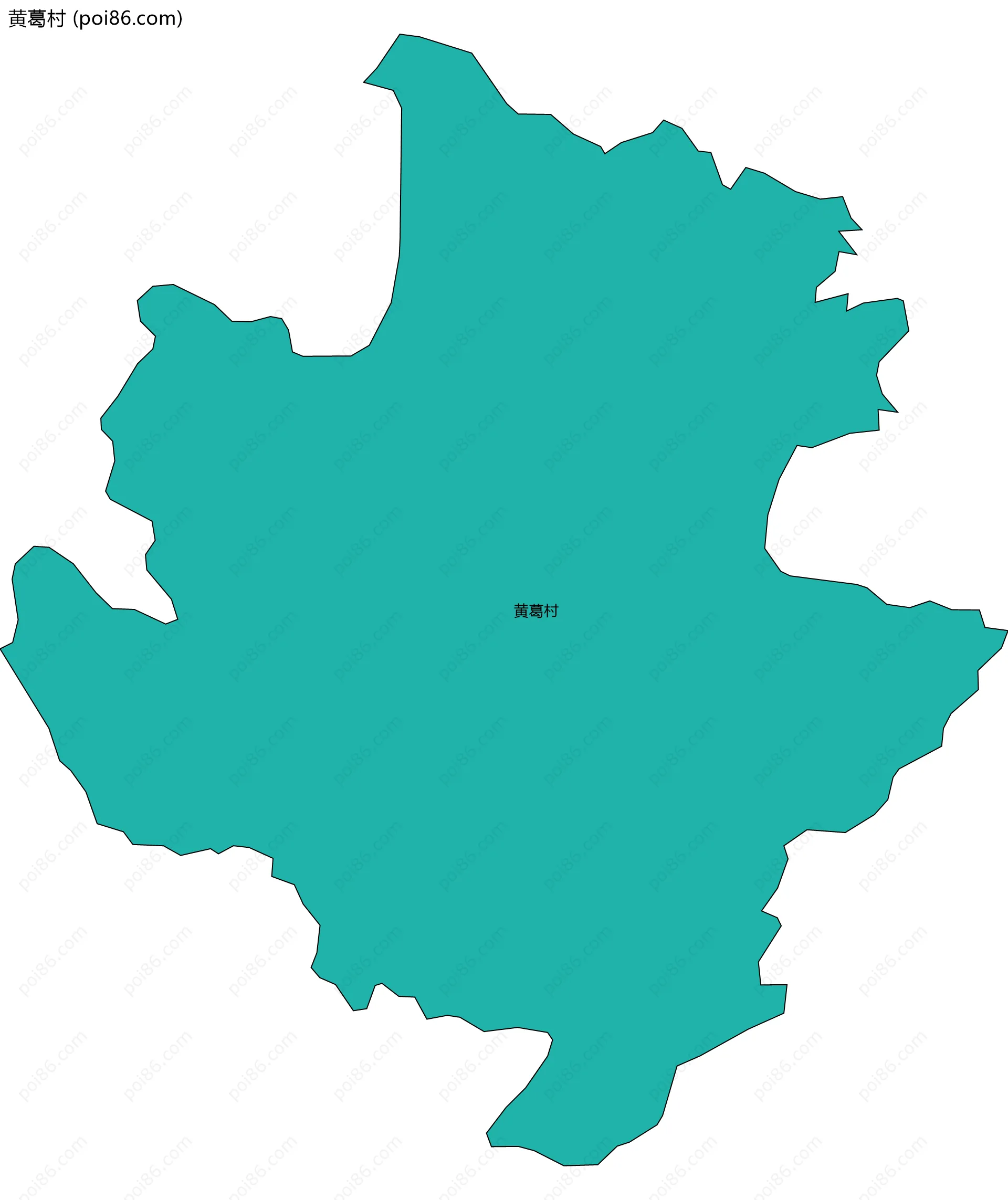 黄葛村边界地图