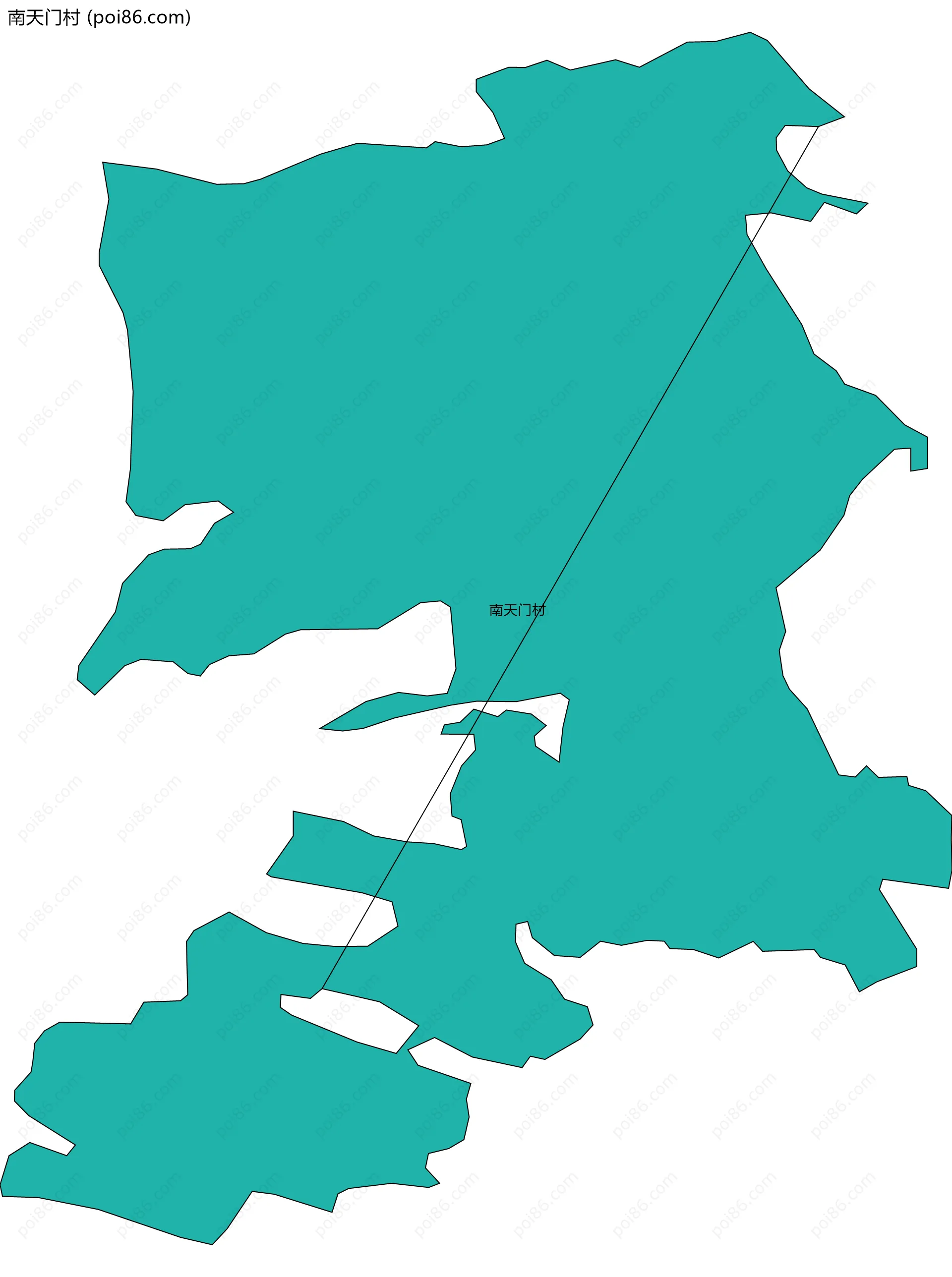 南天门村边界地图