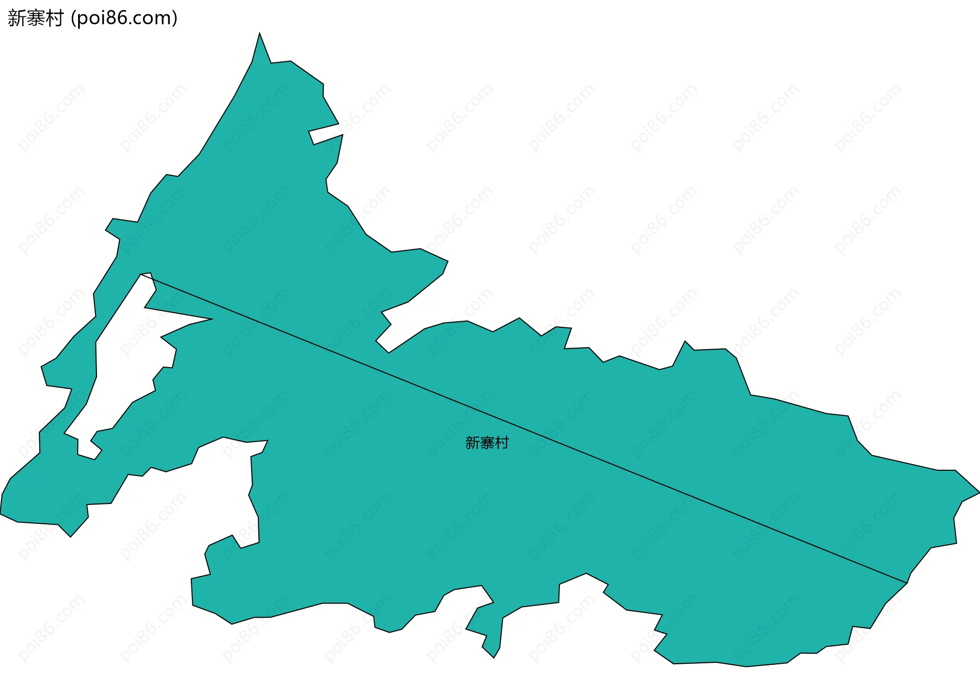 新寨村边界地图