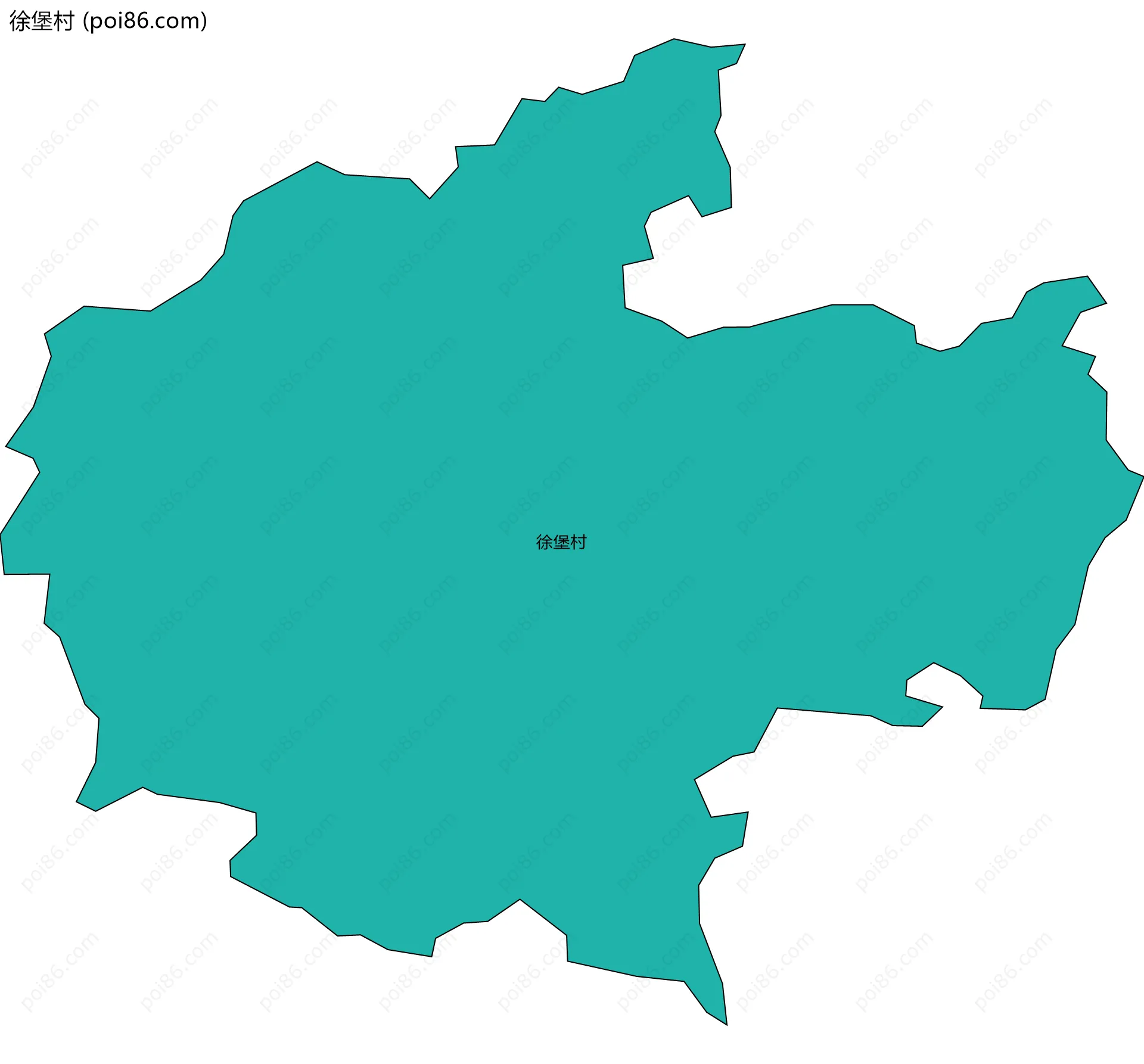 徐堡村边界地图