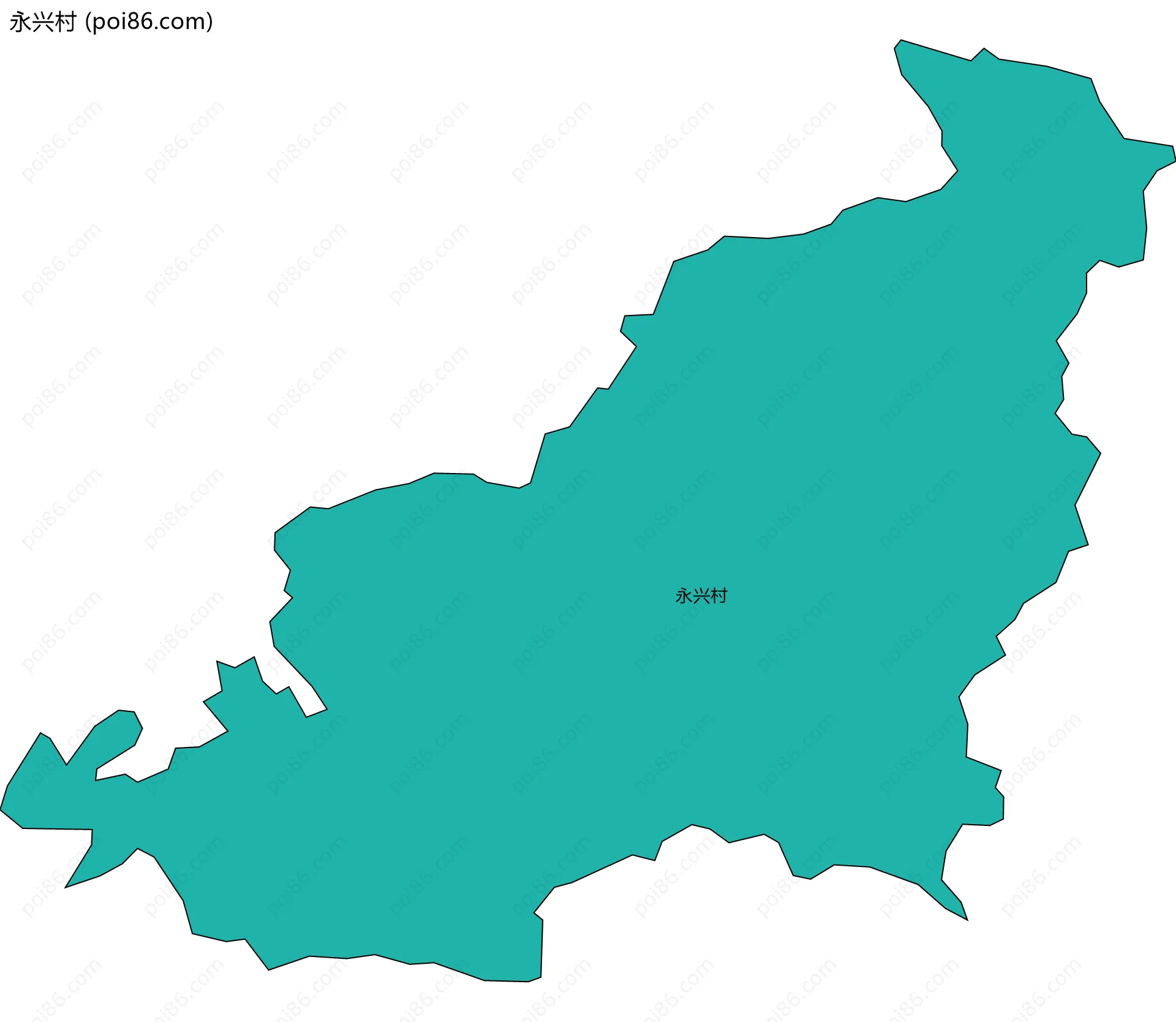 永兴村边界地图