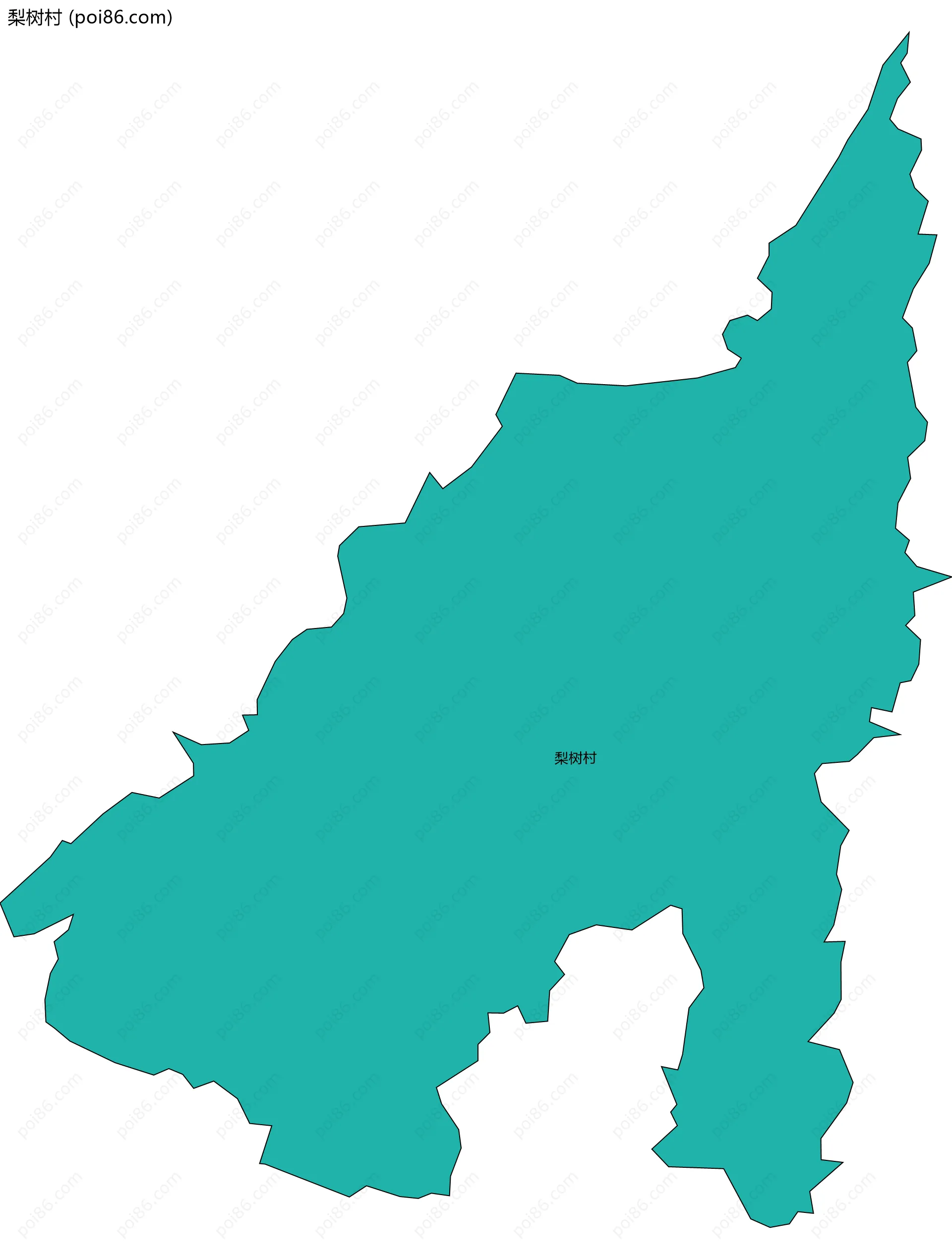梨树村边界地图