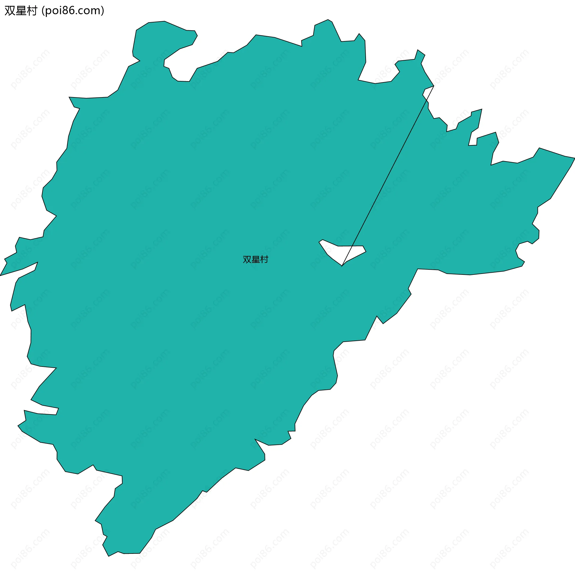 双星村边界地图