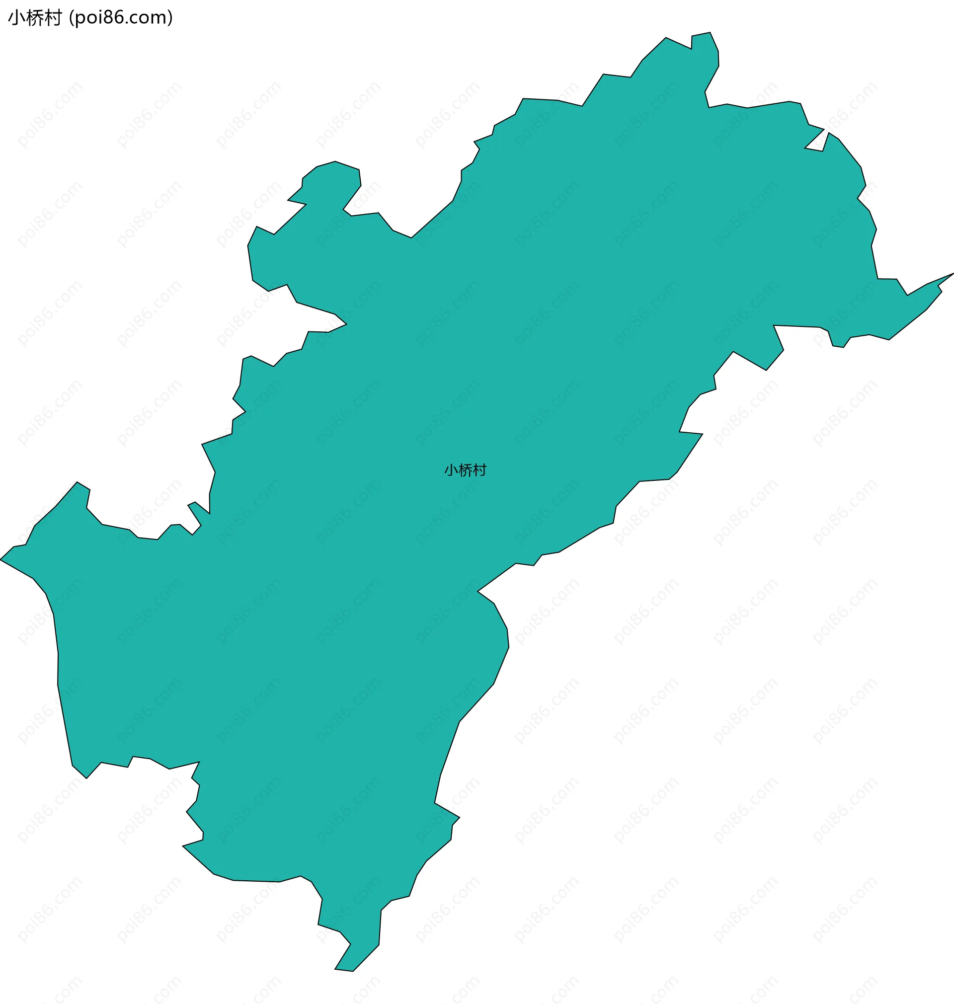 小桥村边界地图