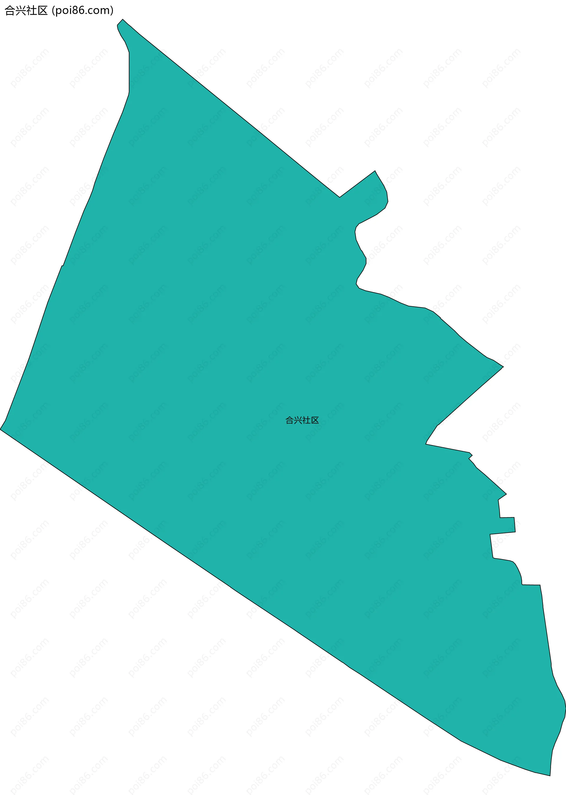 合兴社区边界地图