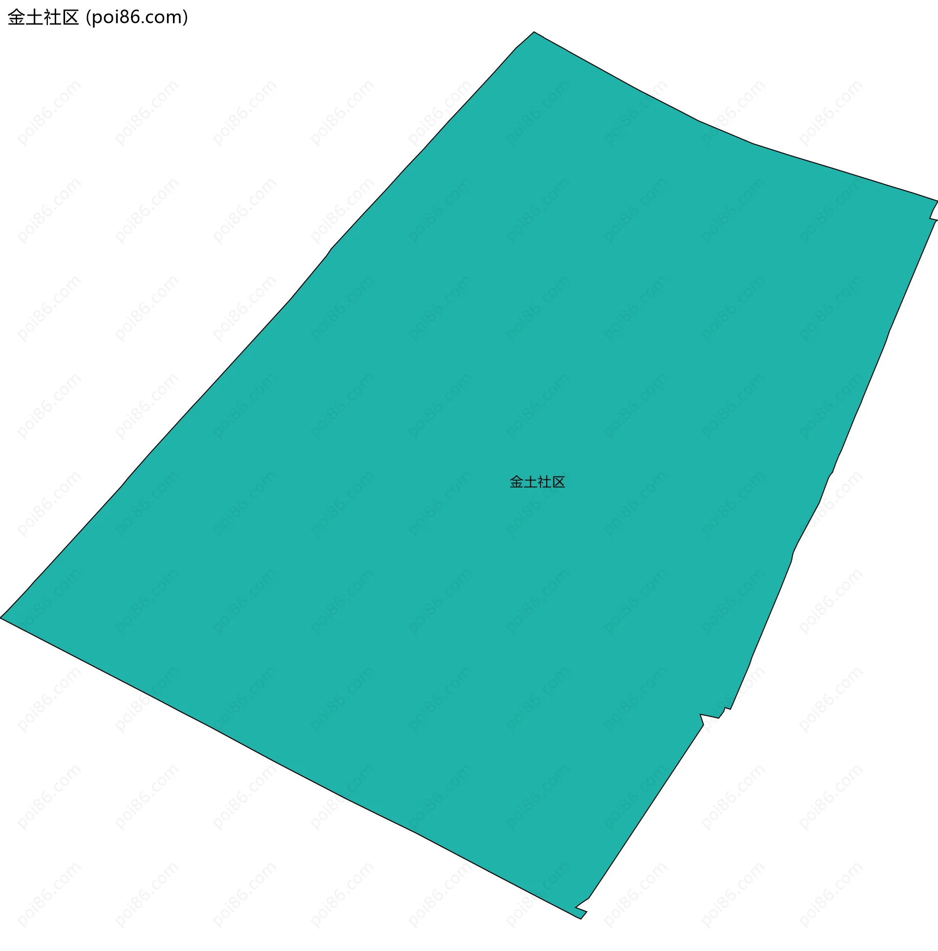 金土社区边界地图