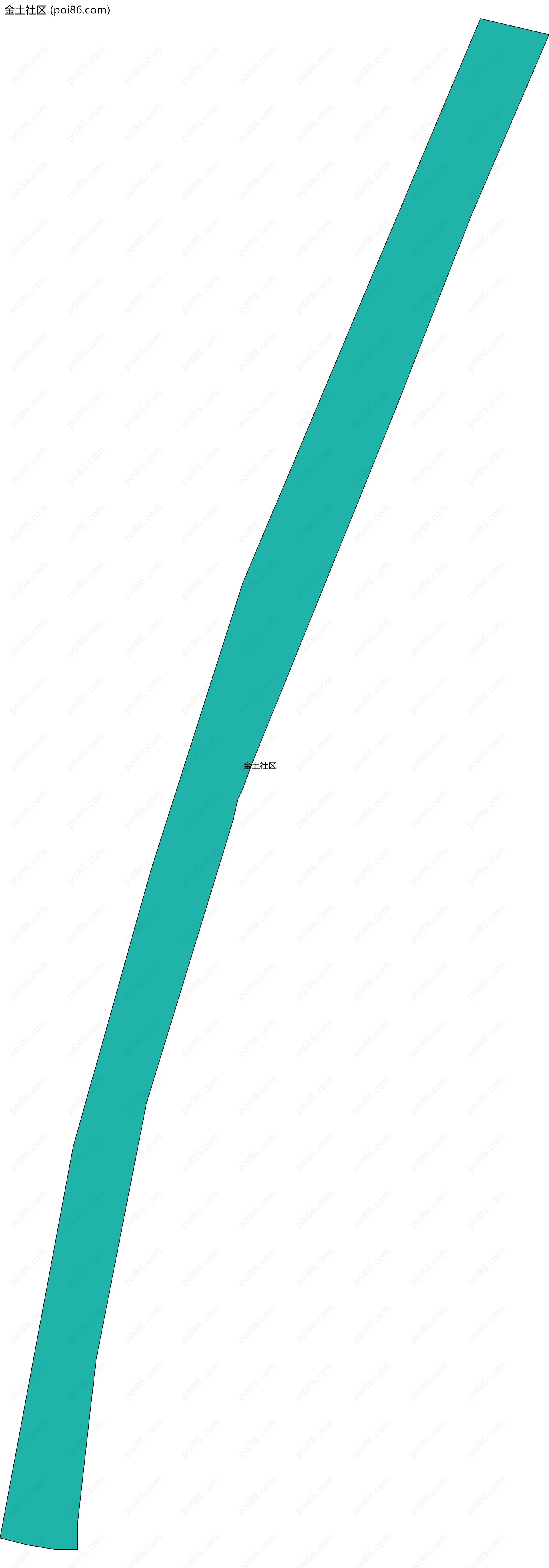 金土社区边界地图