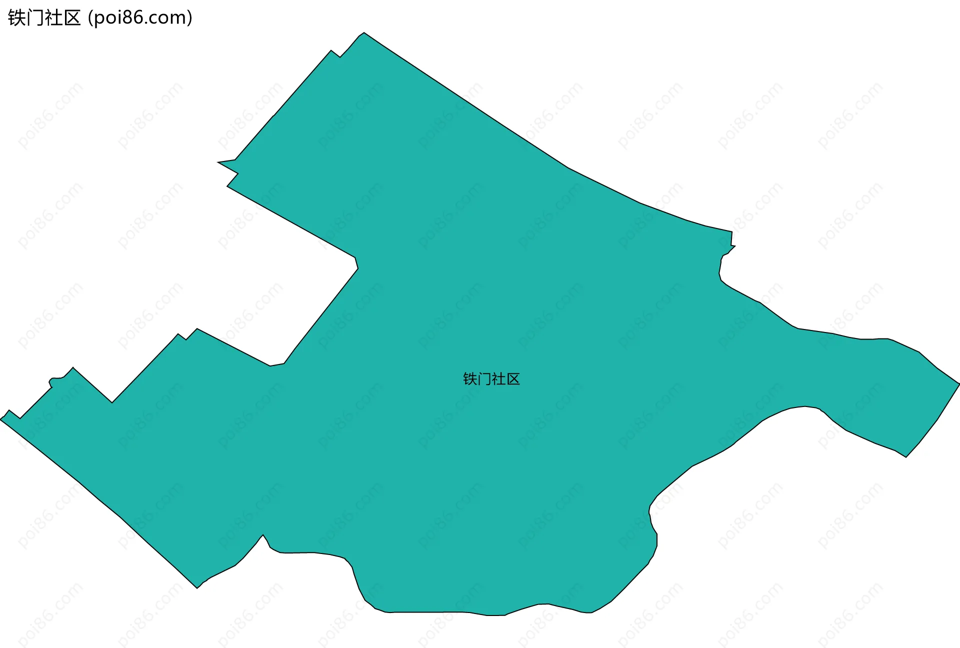 铁门社区边界地图