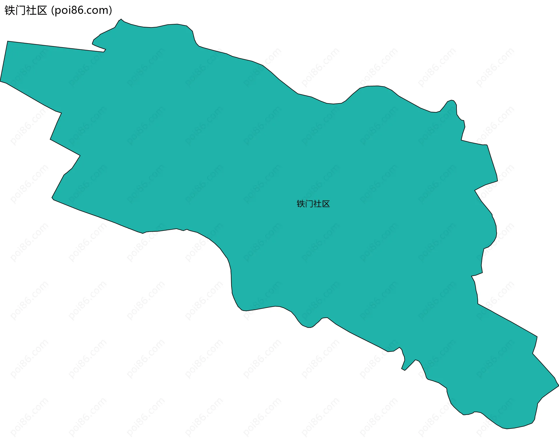 铁门社区边界地图