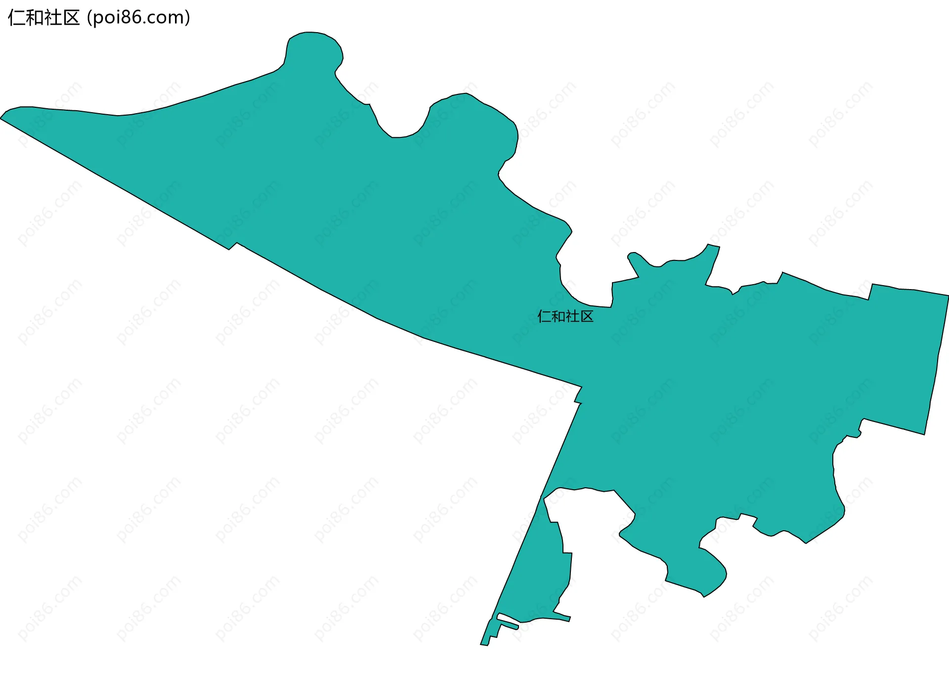 仁和社区边界地图