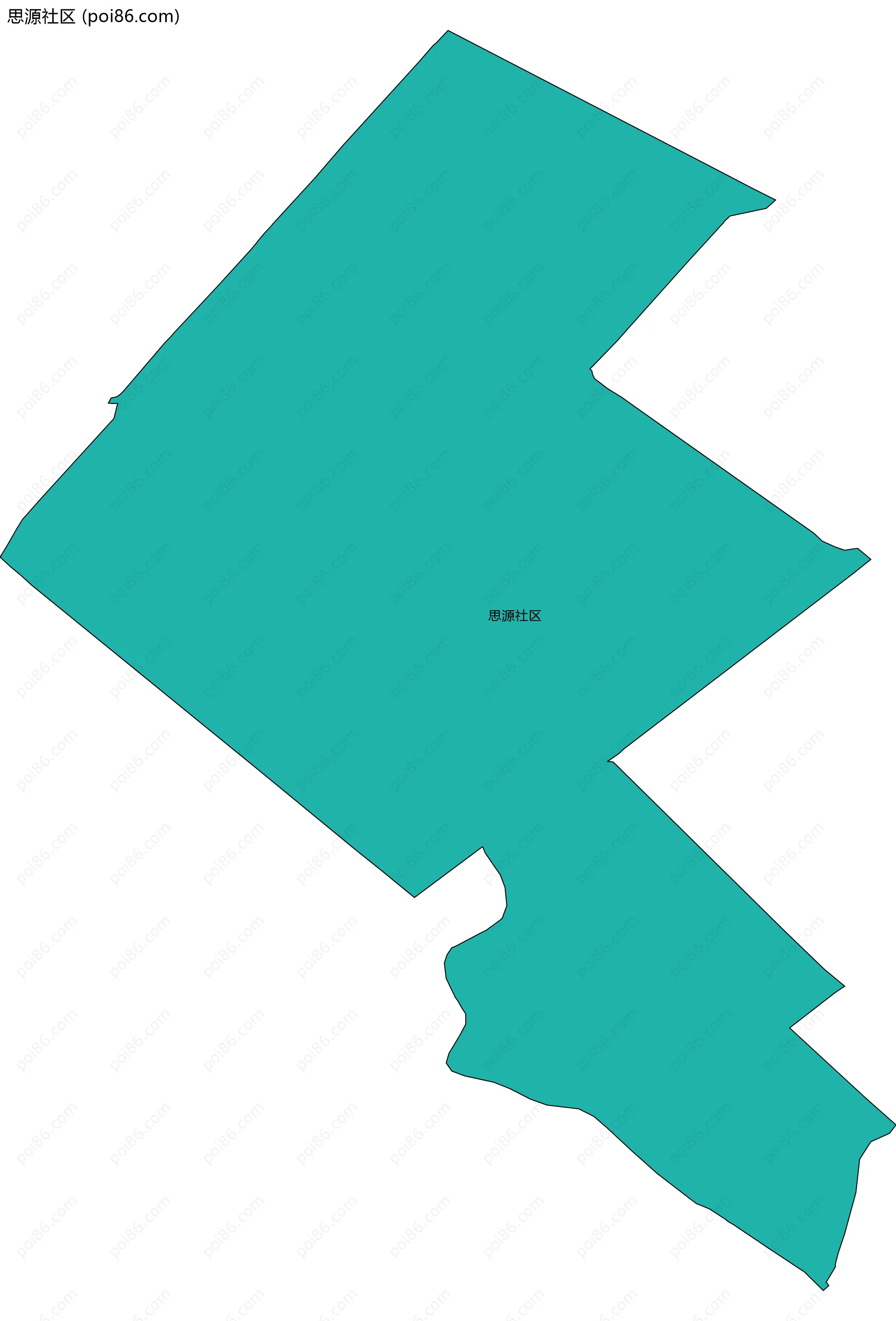 思源社区边界地图