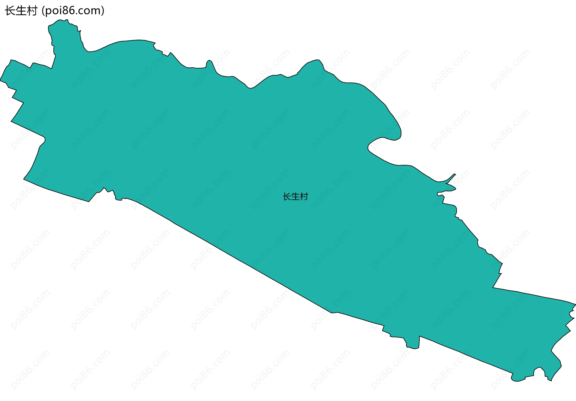 长生村边界地图