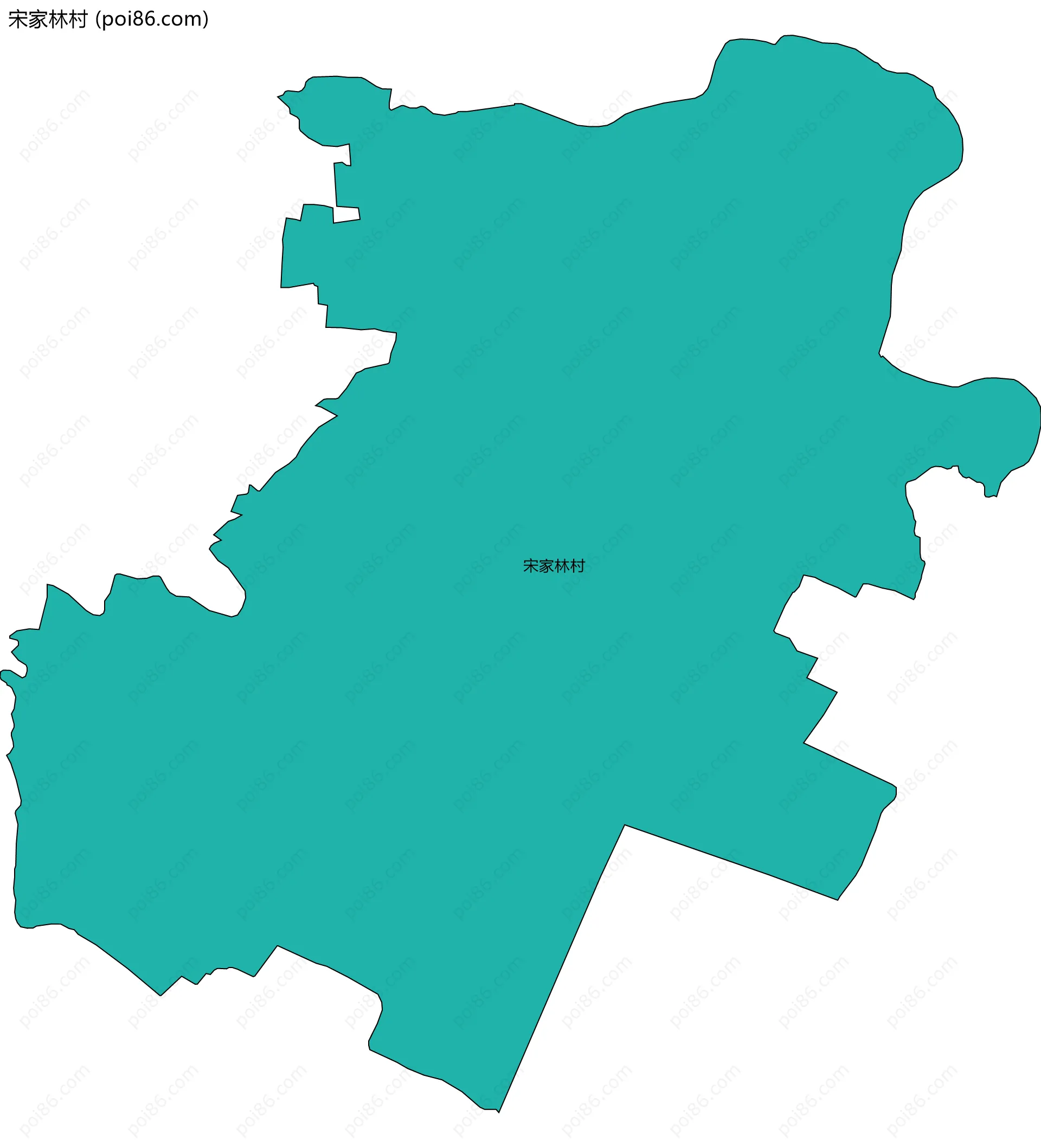 宋家林村边界地图