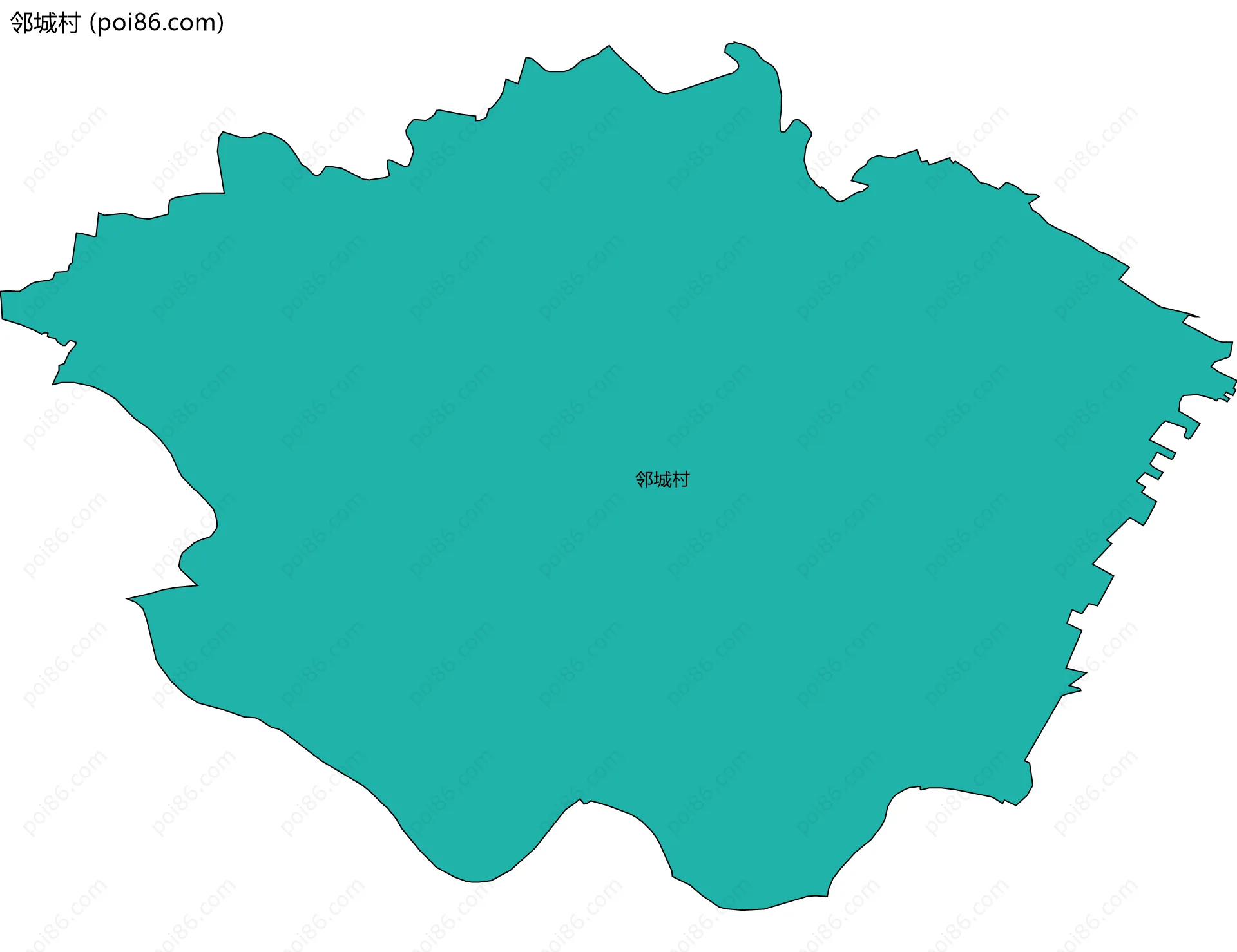 邻城村边界地图