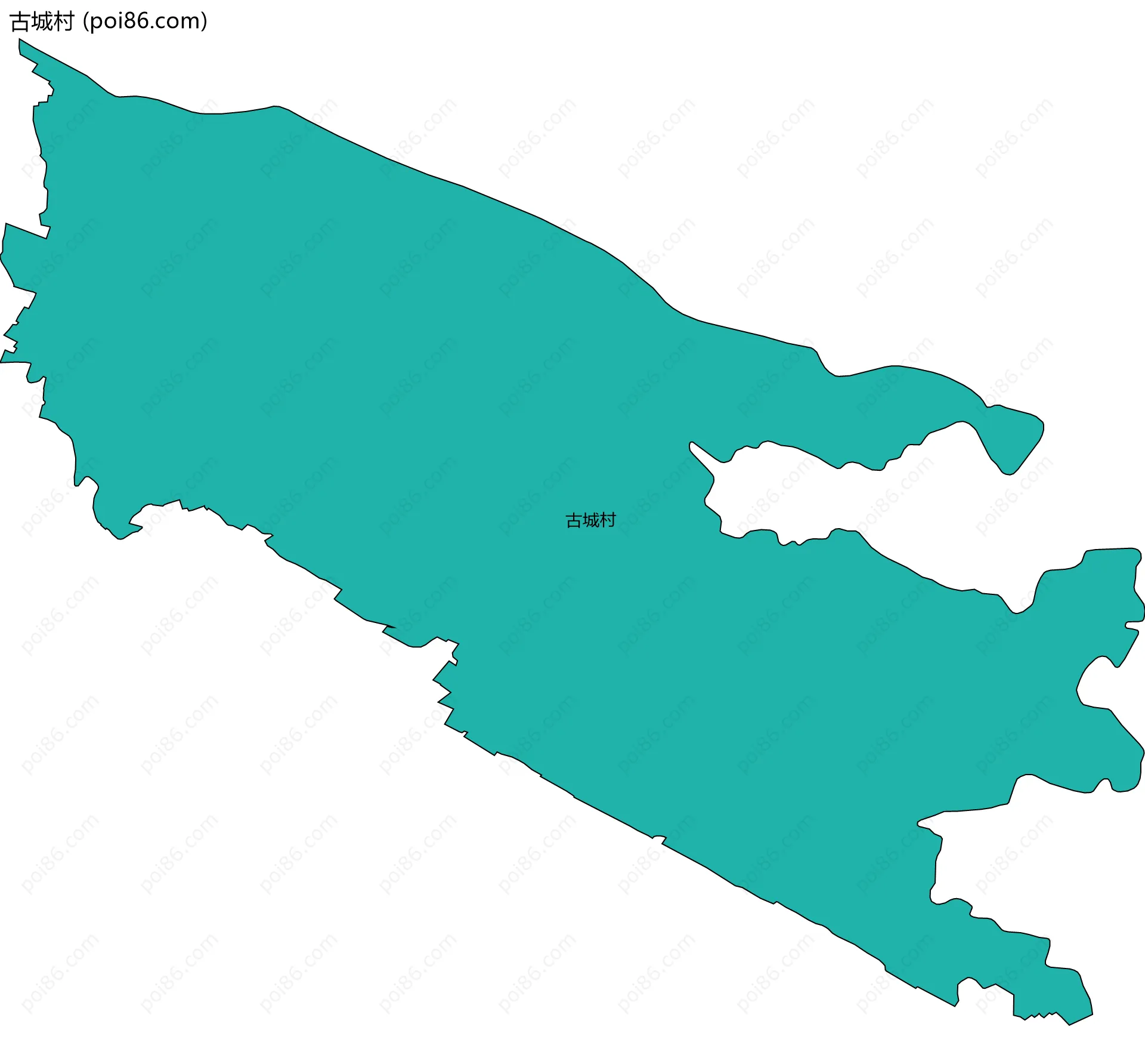 古城村边界地图