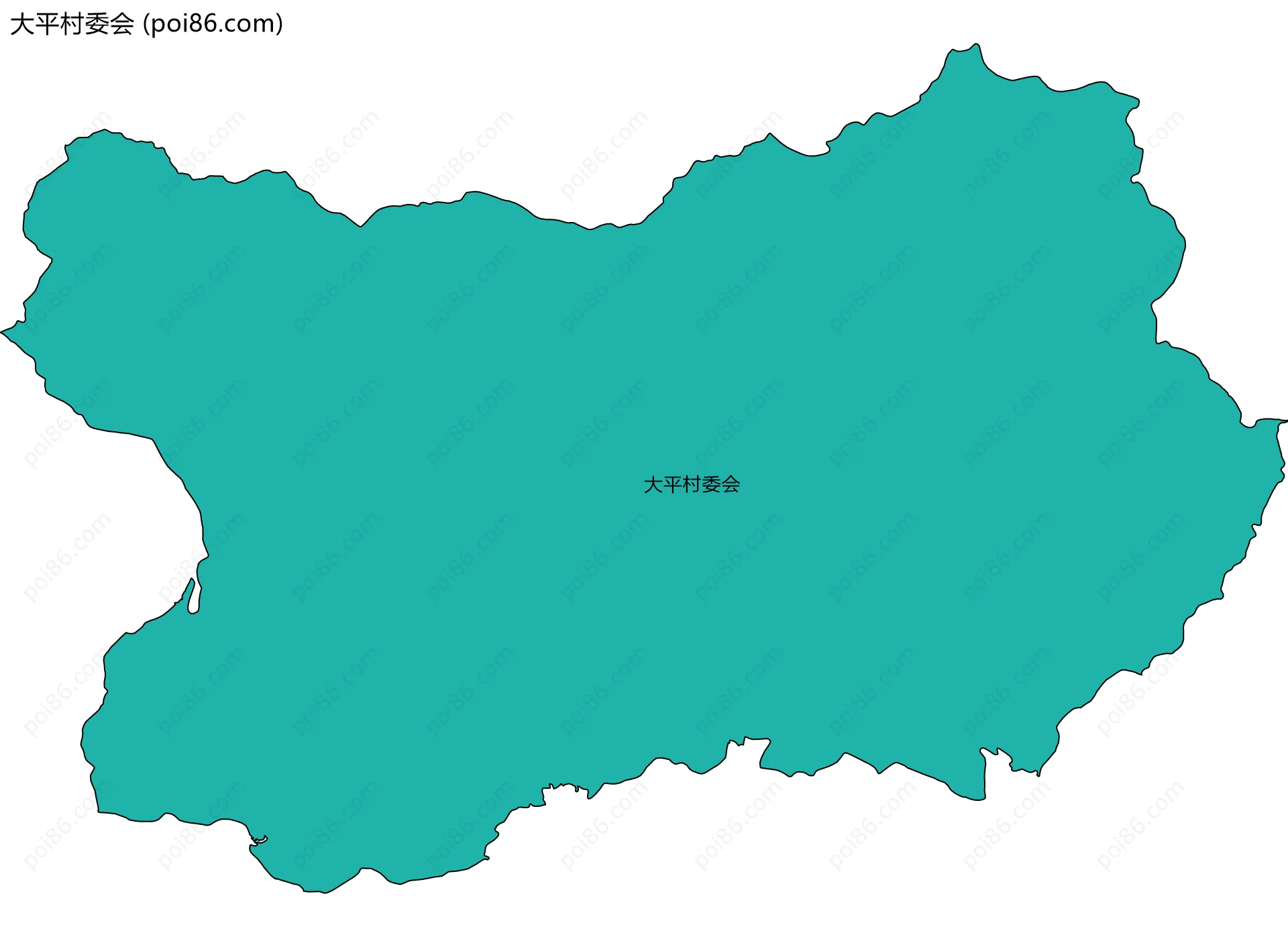 大平村委会边界地图