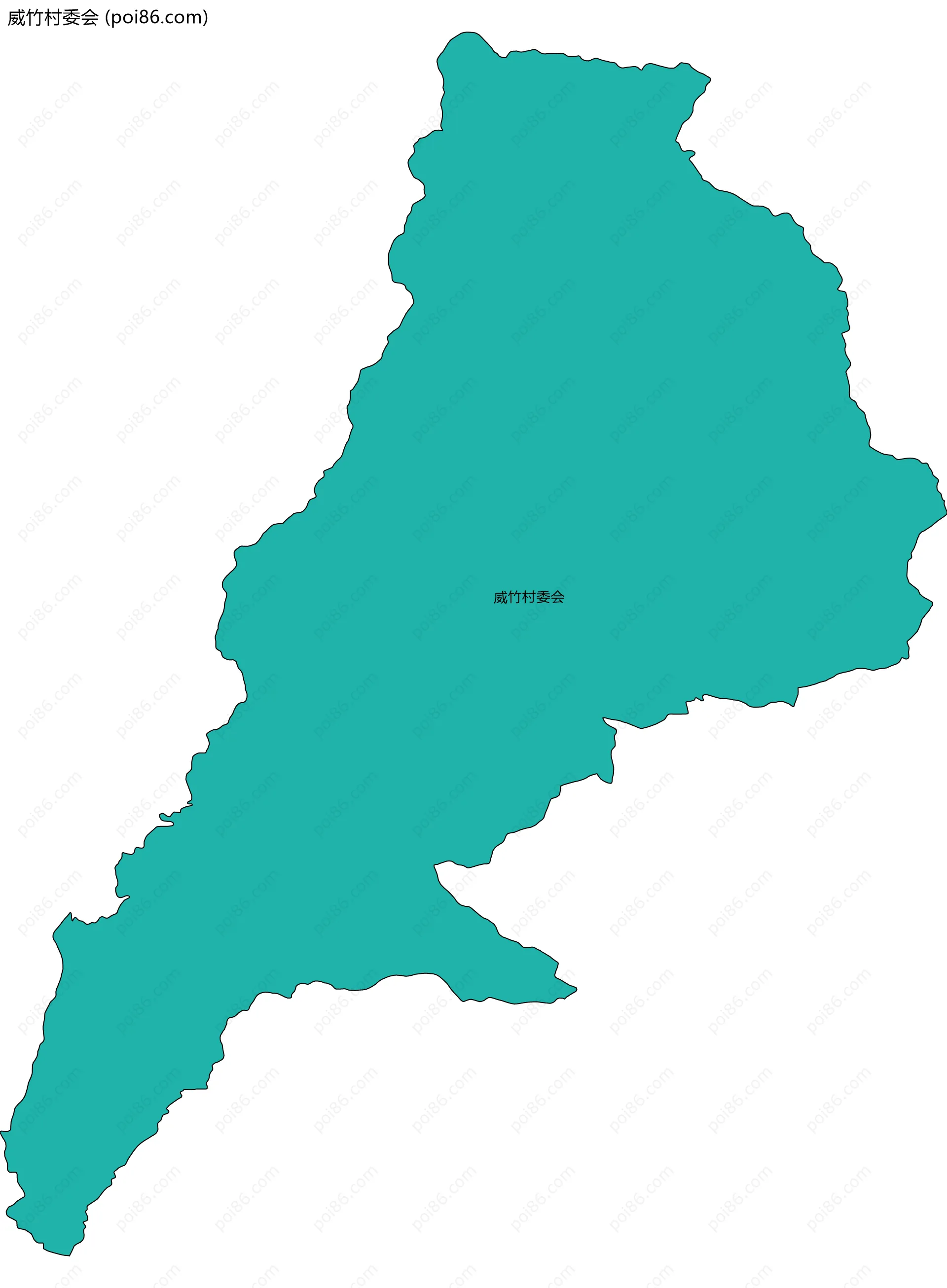 威竹村委会边界地图