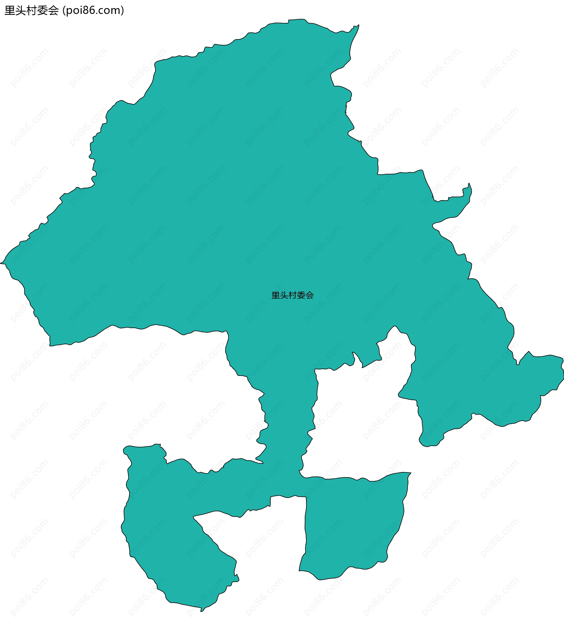 里头村委会边界地图