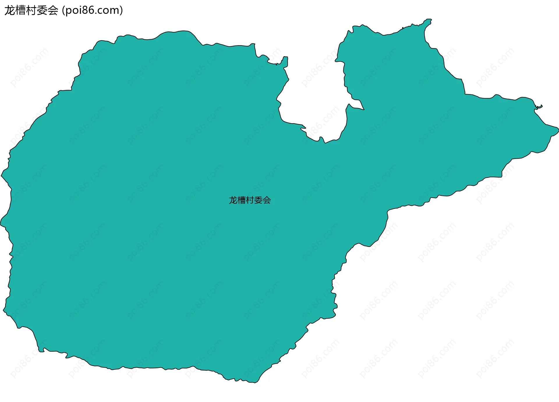 龙槽村委会边界地图