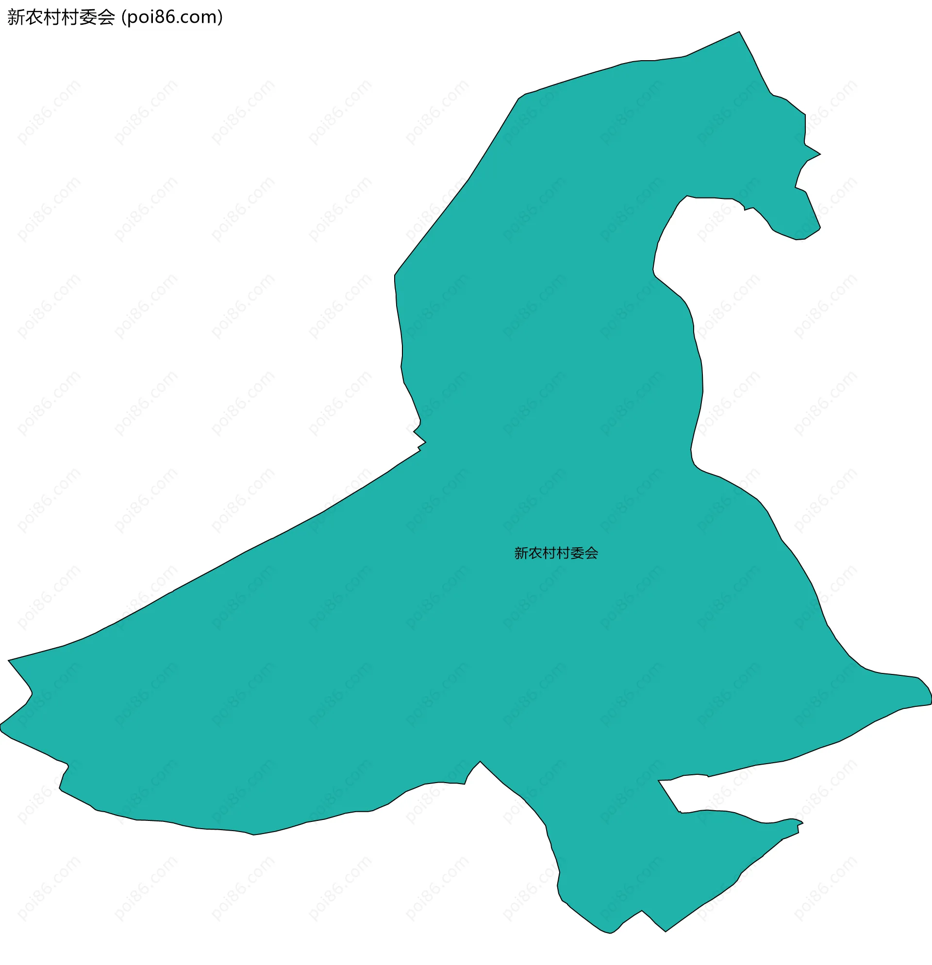 新农村村委会边界地图