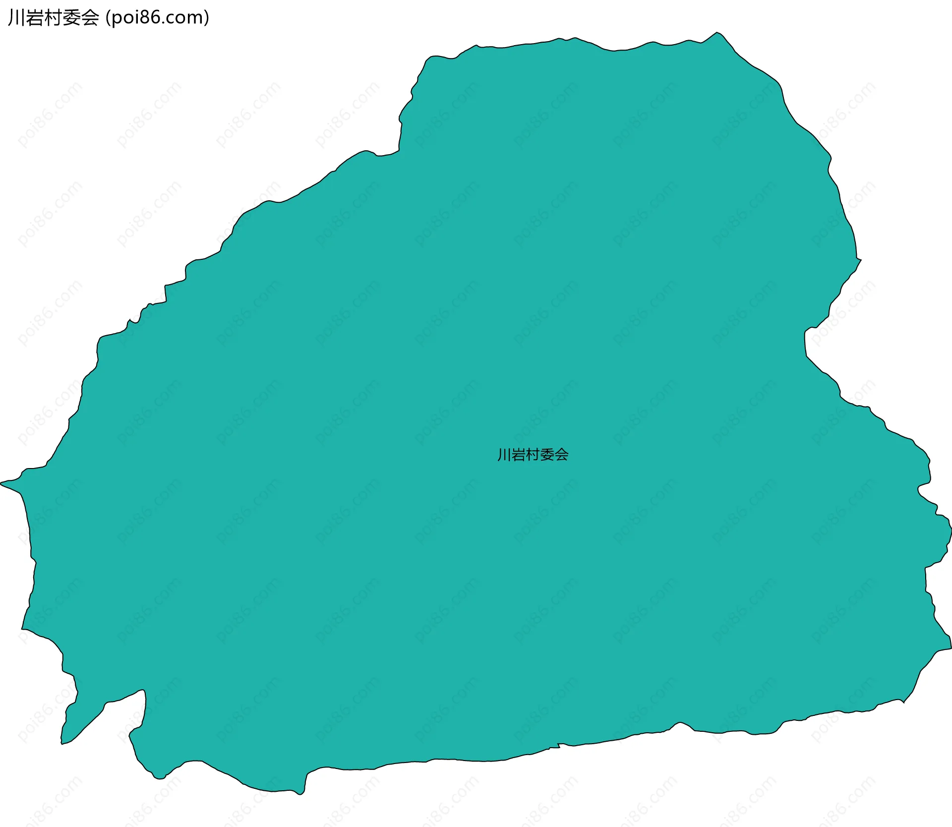川岩村委会边界地图