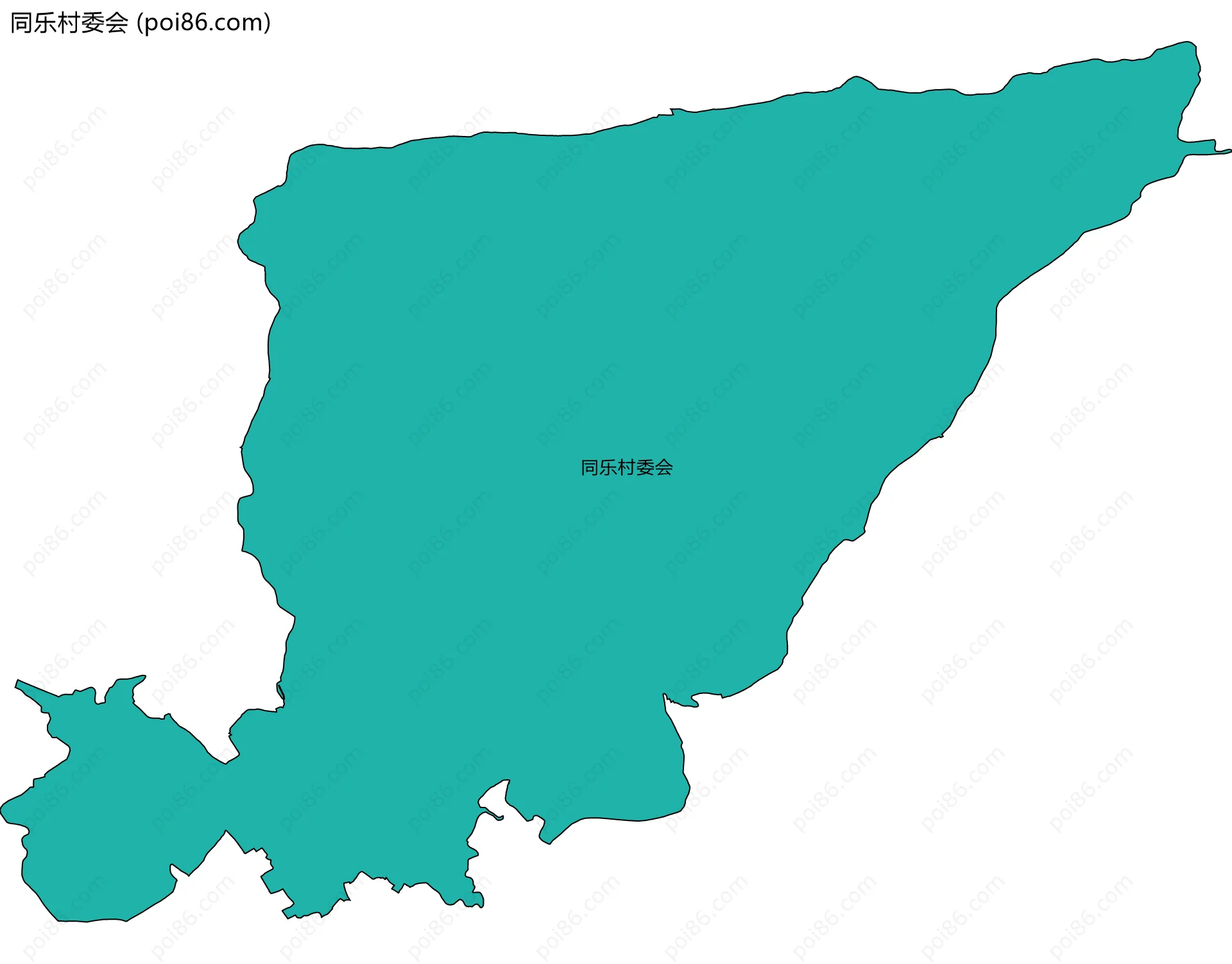 同乐村委会边界地图