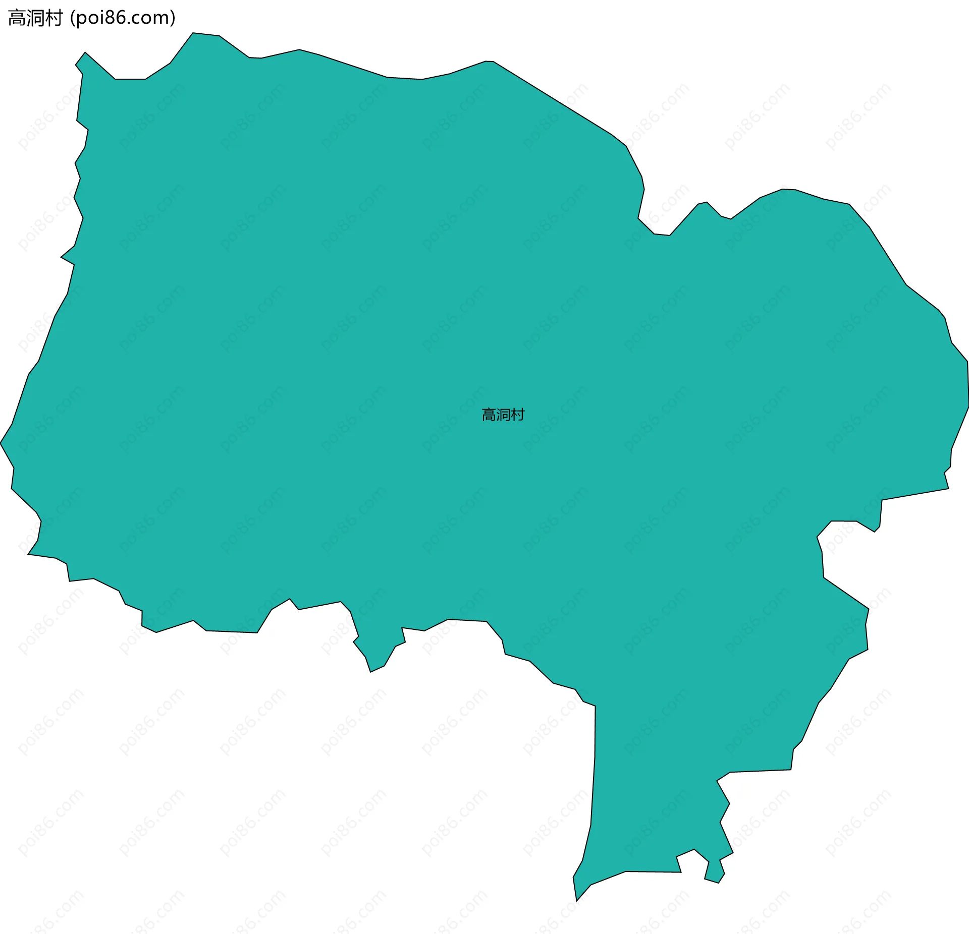 高洞村边界地图