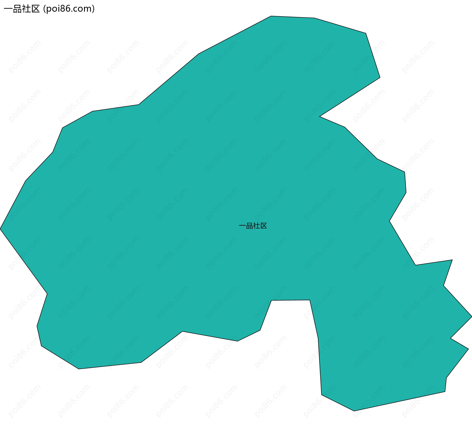 一品社区边界地图