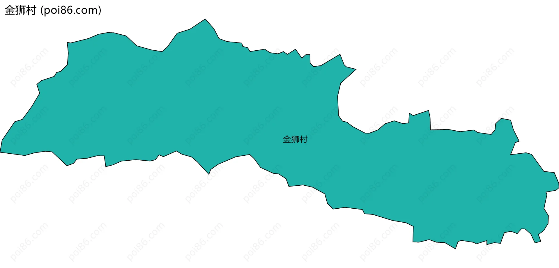 金狮村边界地图