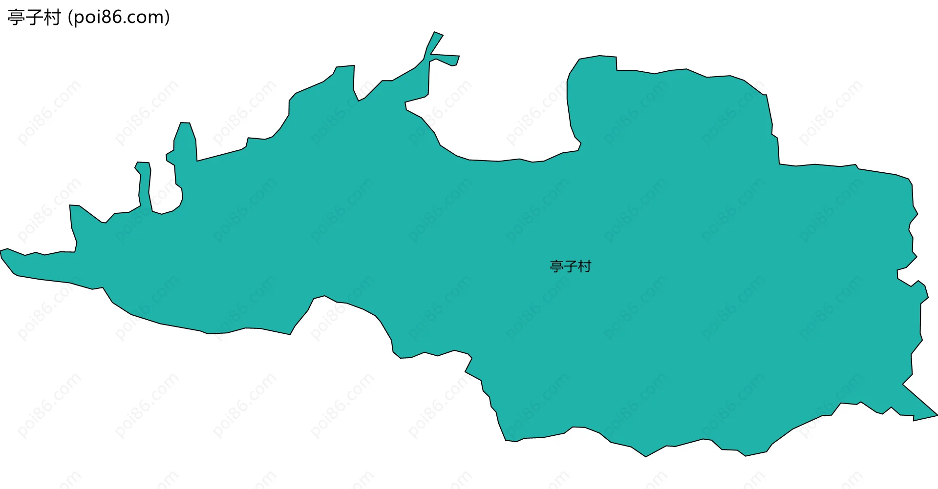 亭子村边界地图