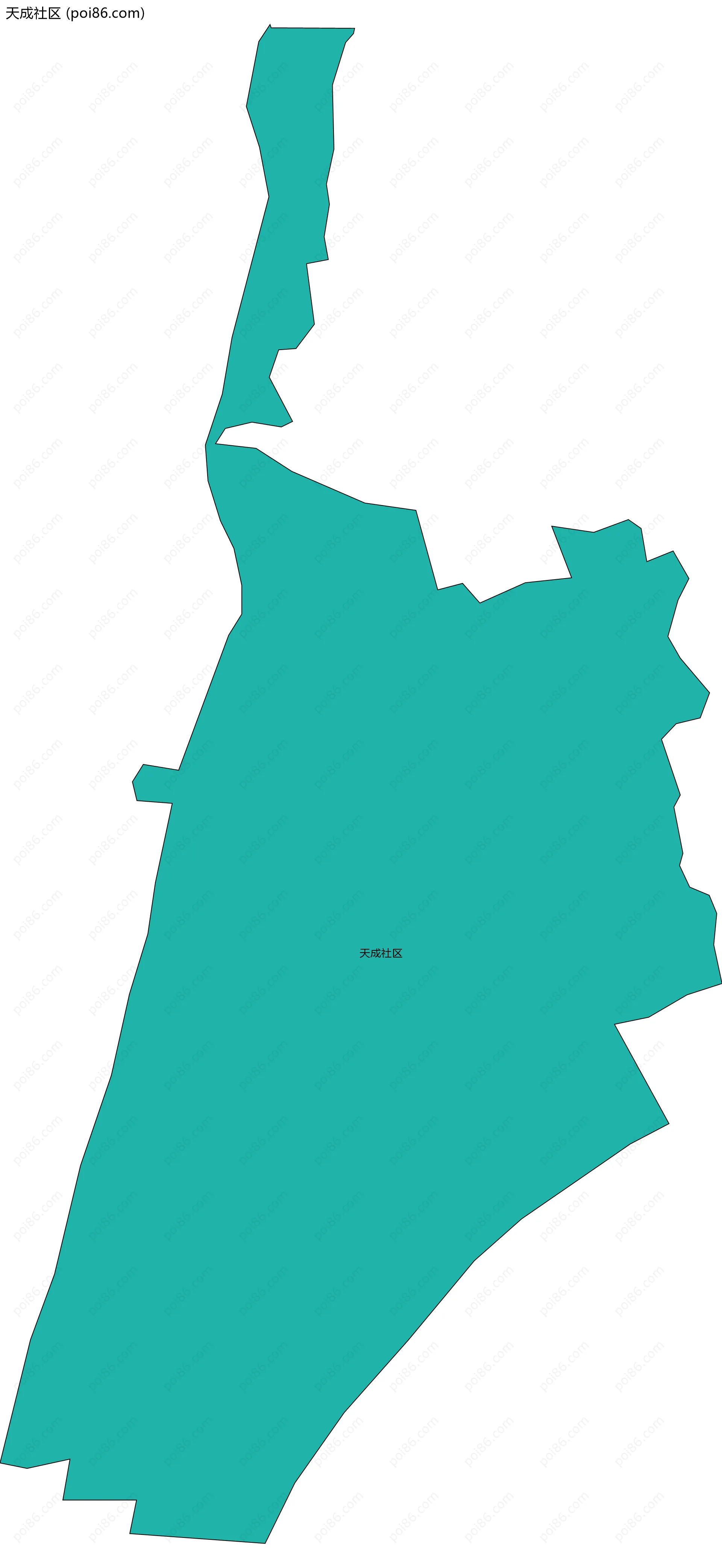 天成社区边界地图