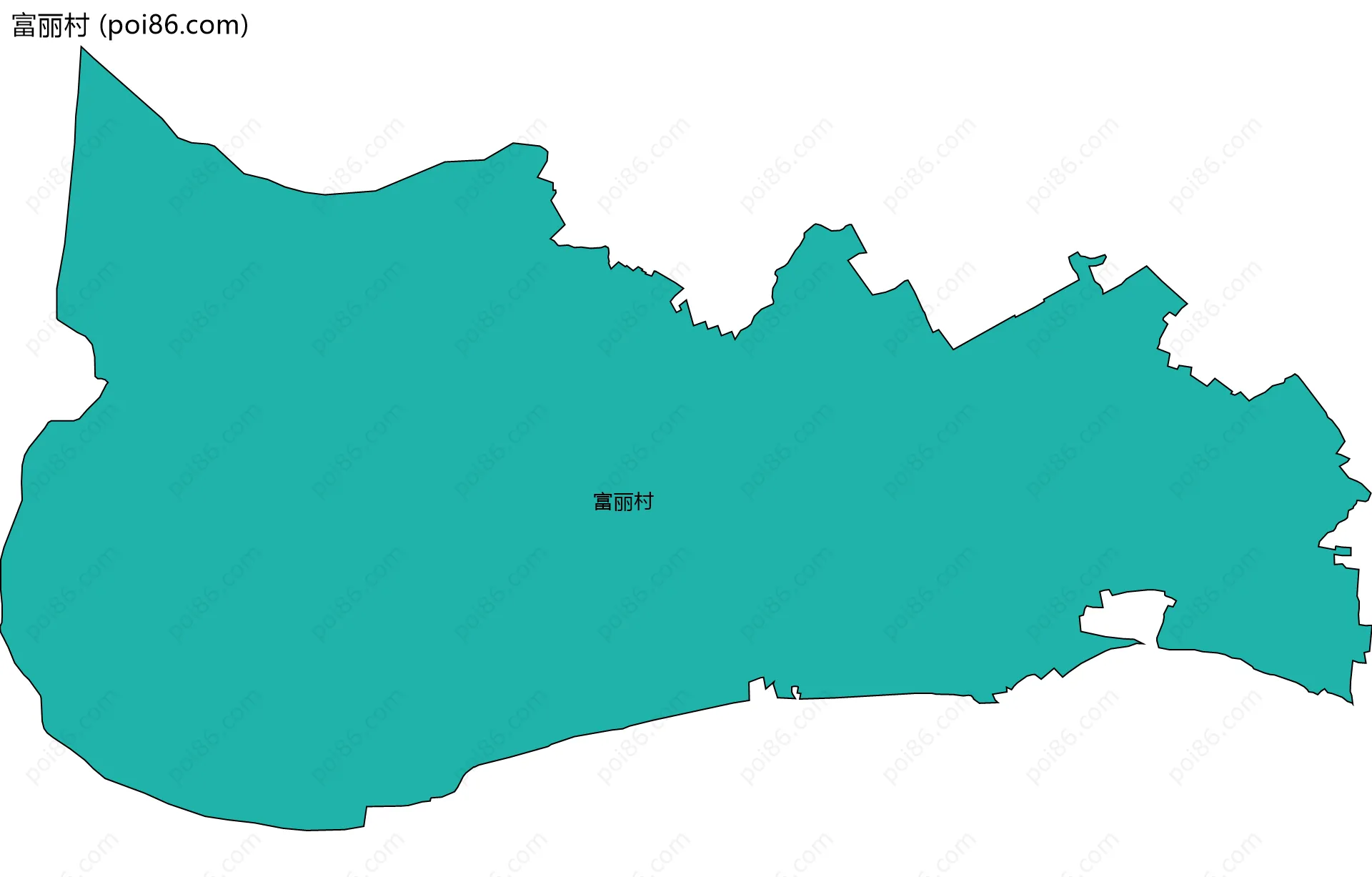 富丽村边界地图