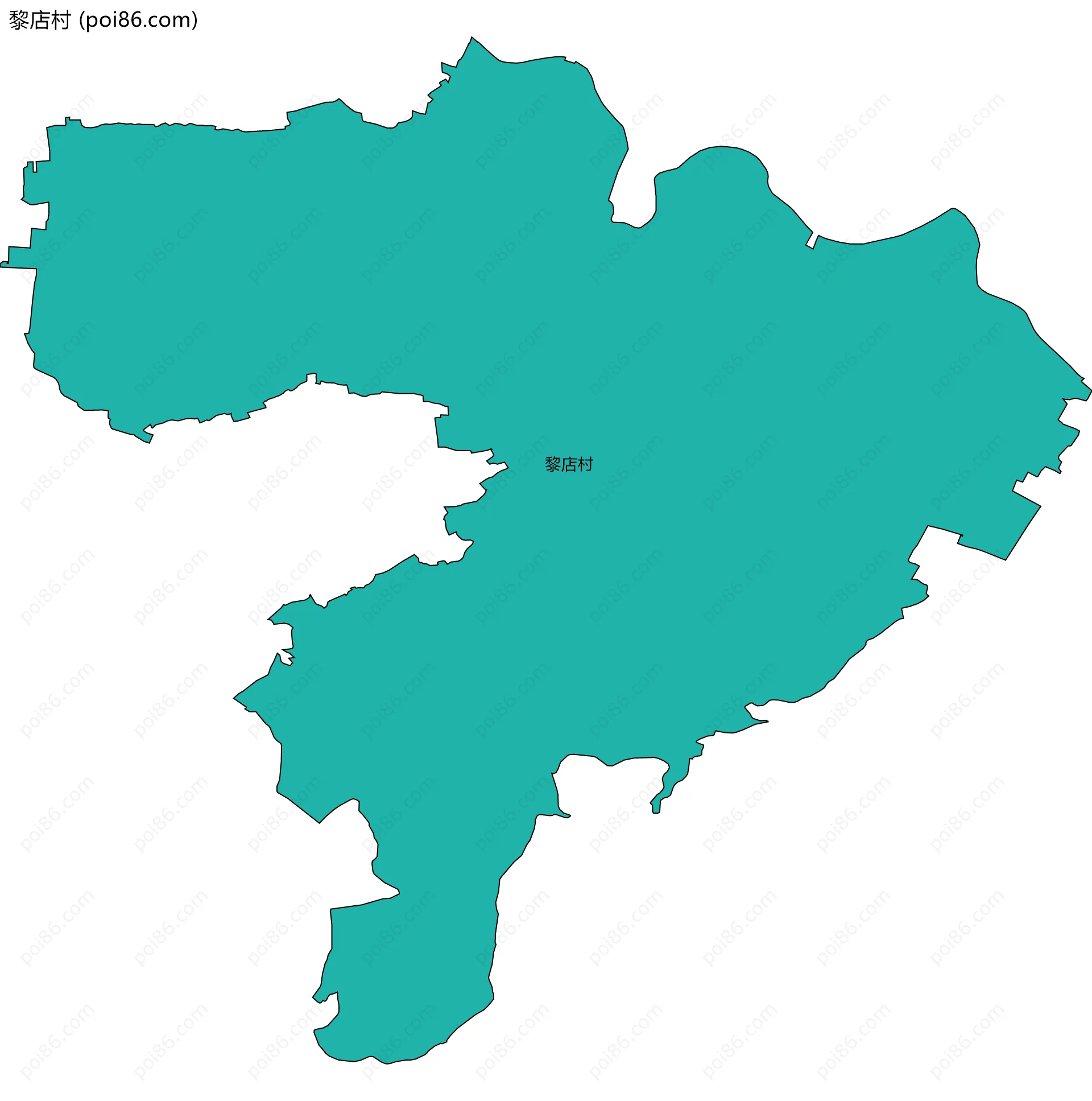 黎店村边界地图