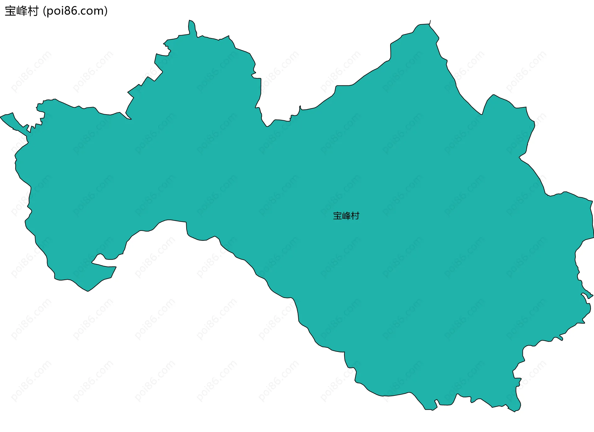 宝峰村边界地图