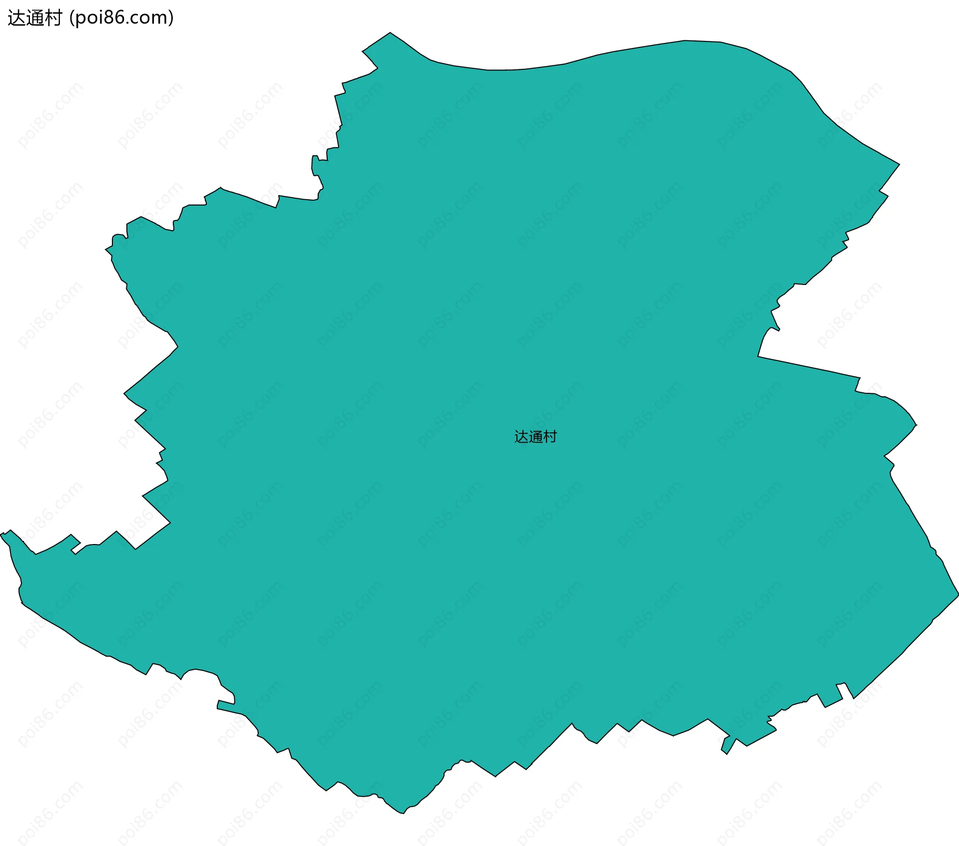 达通村边界地图