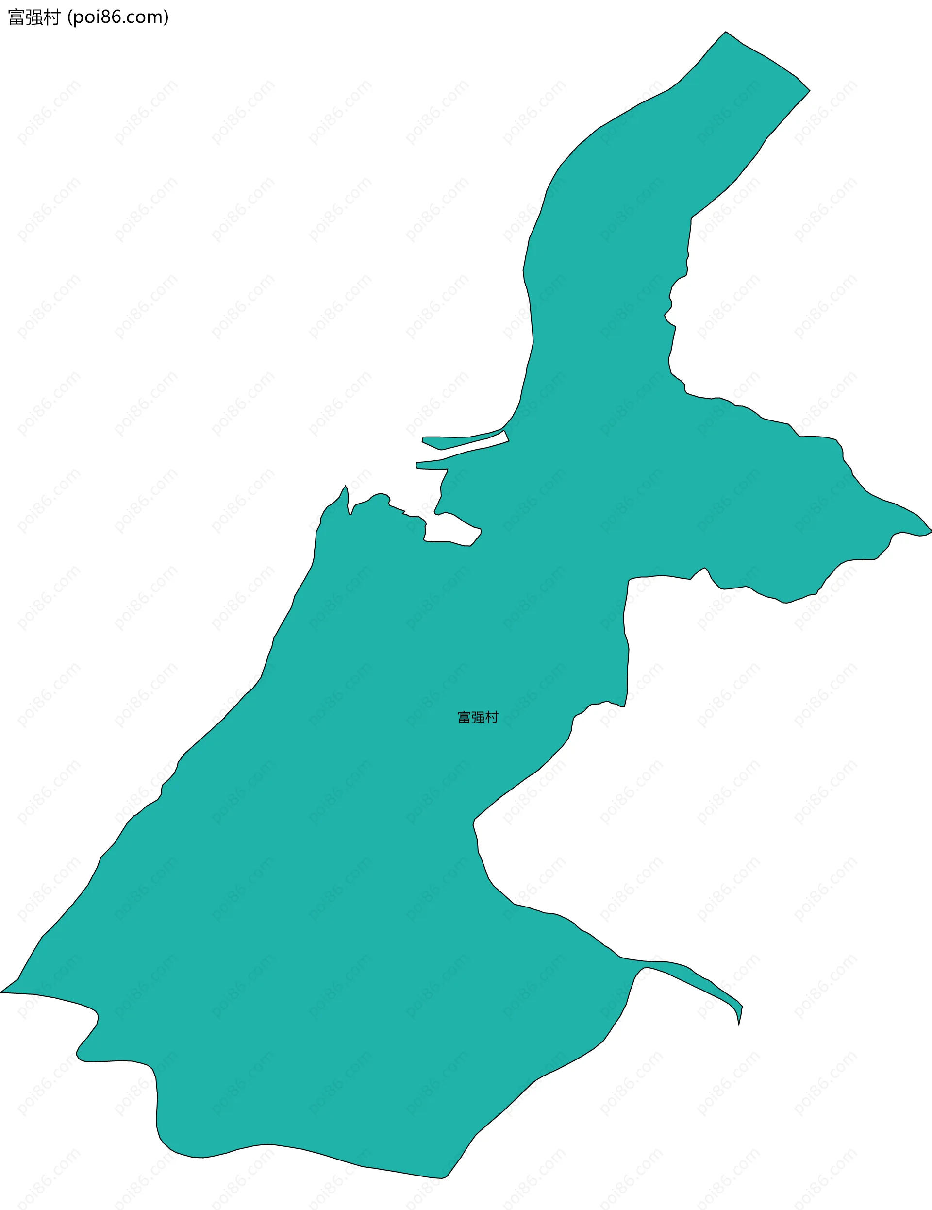 富强村边界地图