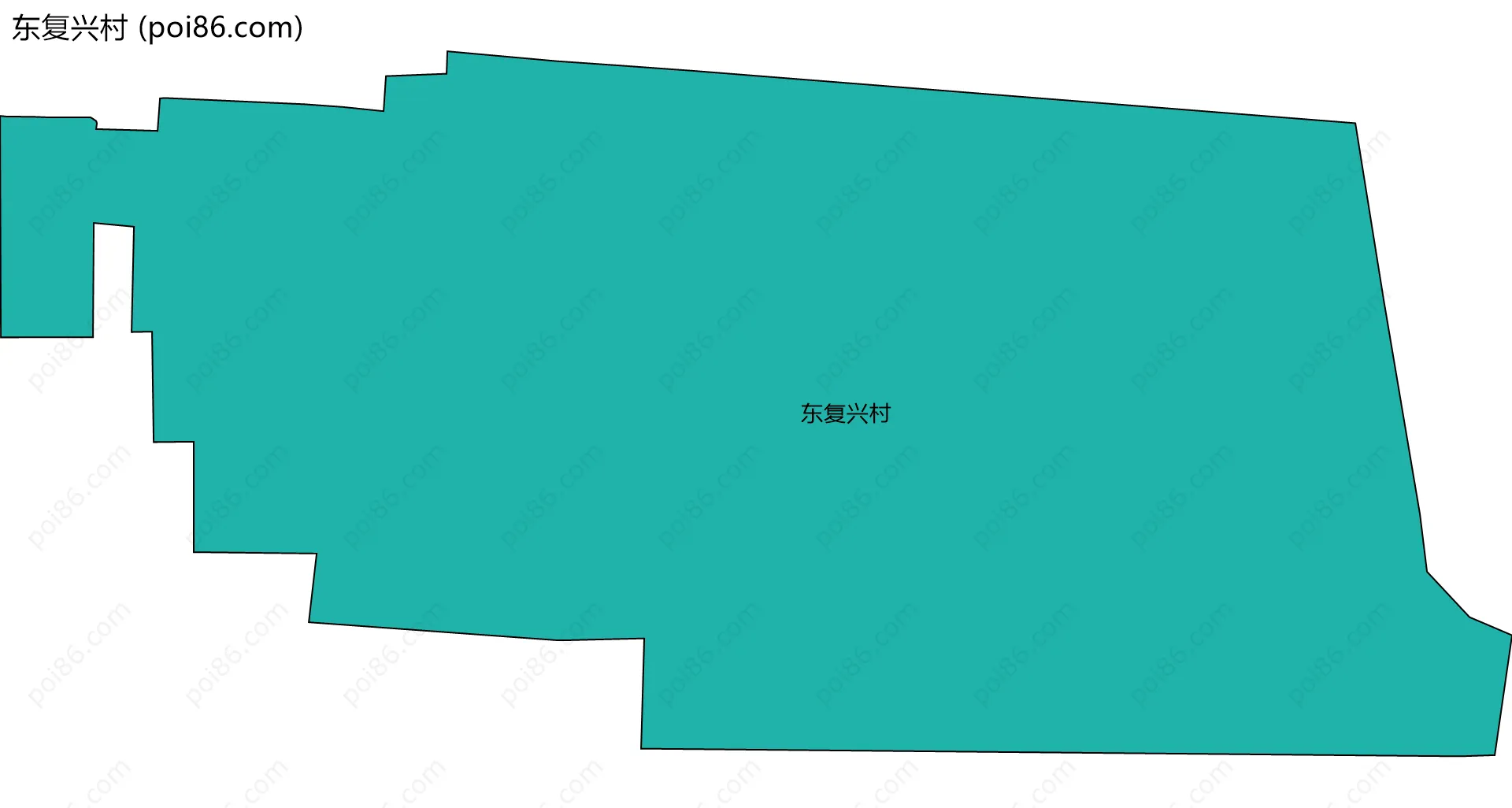 东复兴村边界地图