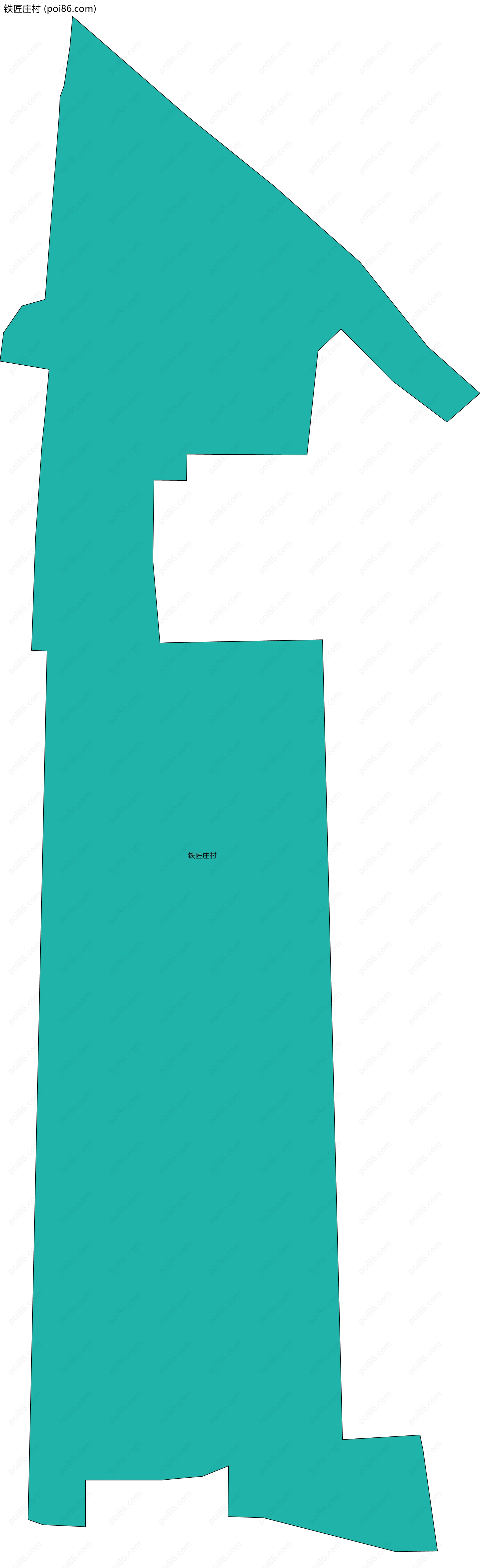 铁匠庄村边界地图