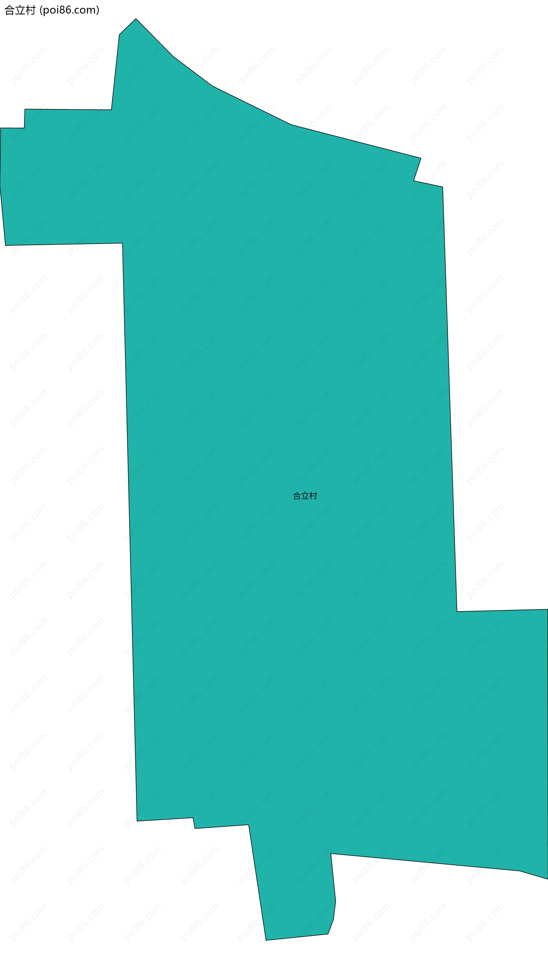 合立村边界地图