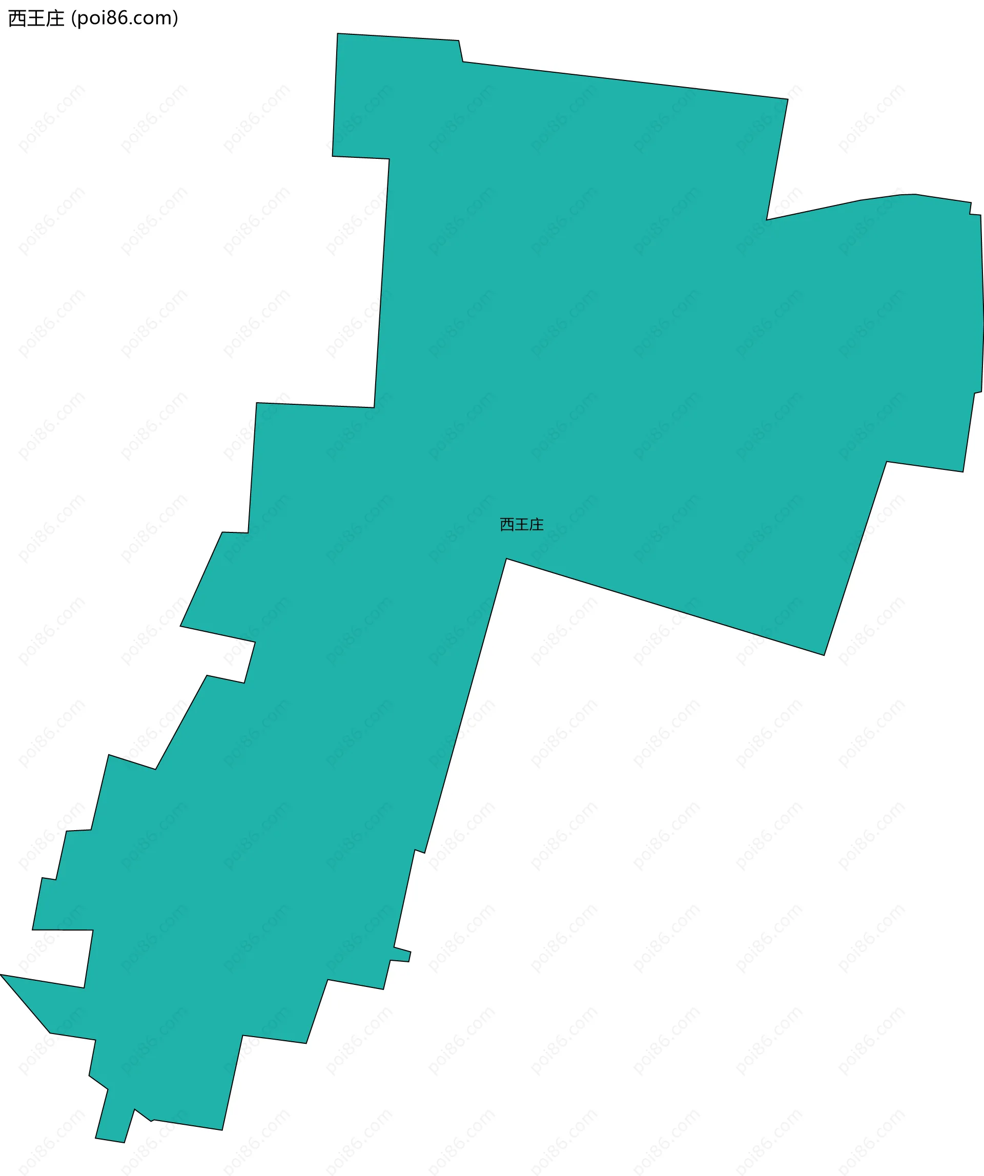 西王庄边界地图