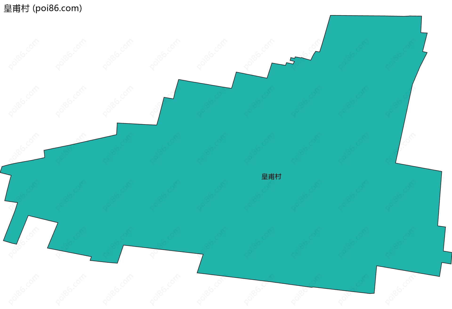 皇甫村边界地图